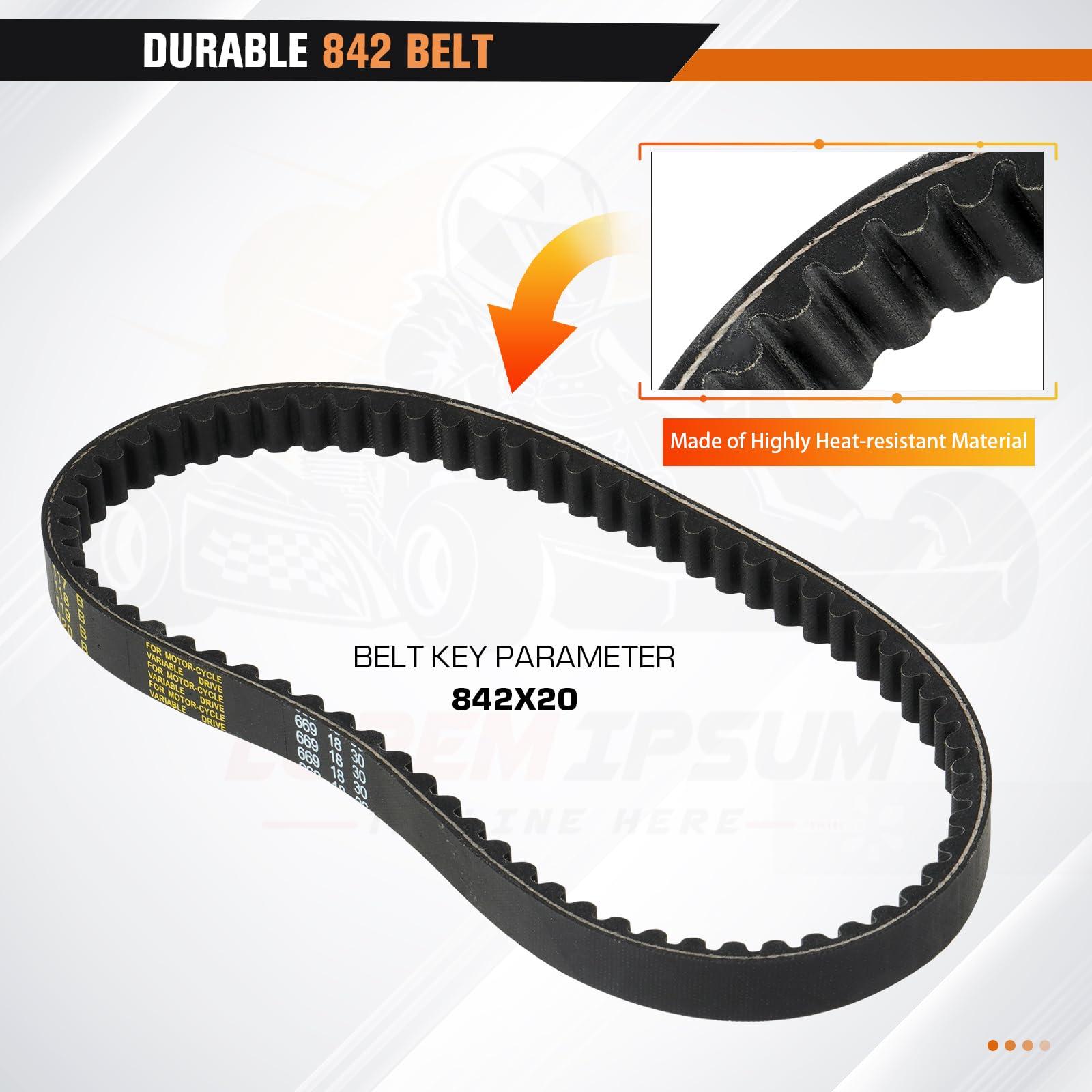 Clutch Set Fit For Gy6 125Cc 150Cc 4-Stroke Engine Scooter Atv Taotao Roketa Sunl Include Clutch Assembly Variator Assembly With 842 Belt