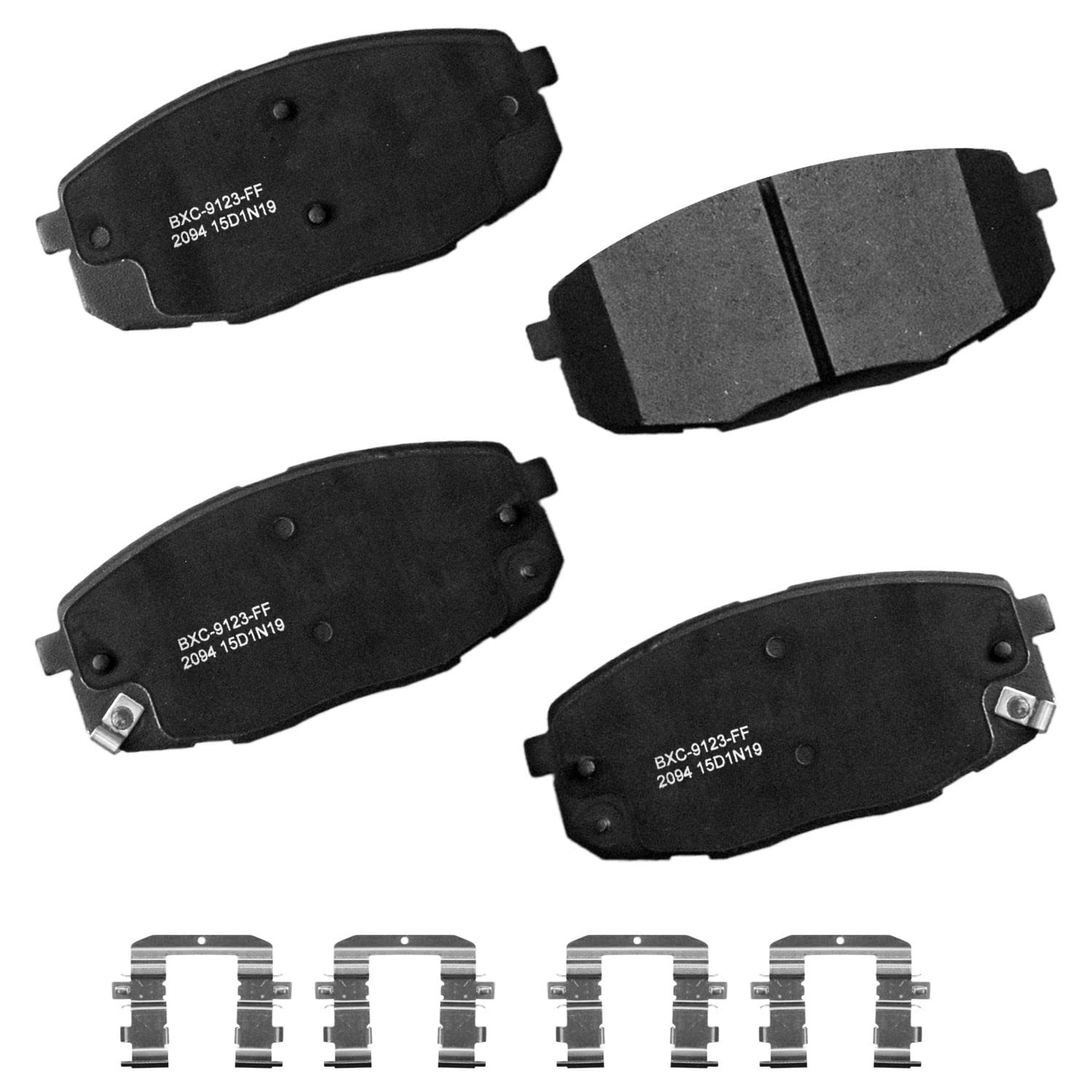 Bendix Premium Sbc2094 Ceramic Front Brake Pads For Hyundai Creta 2017, Elantra Gt 2020-2018, Kona 2021-2018, Kona 2023, Kia For