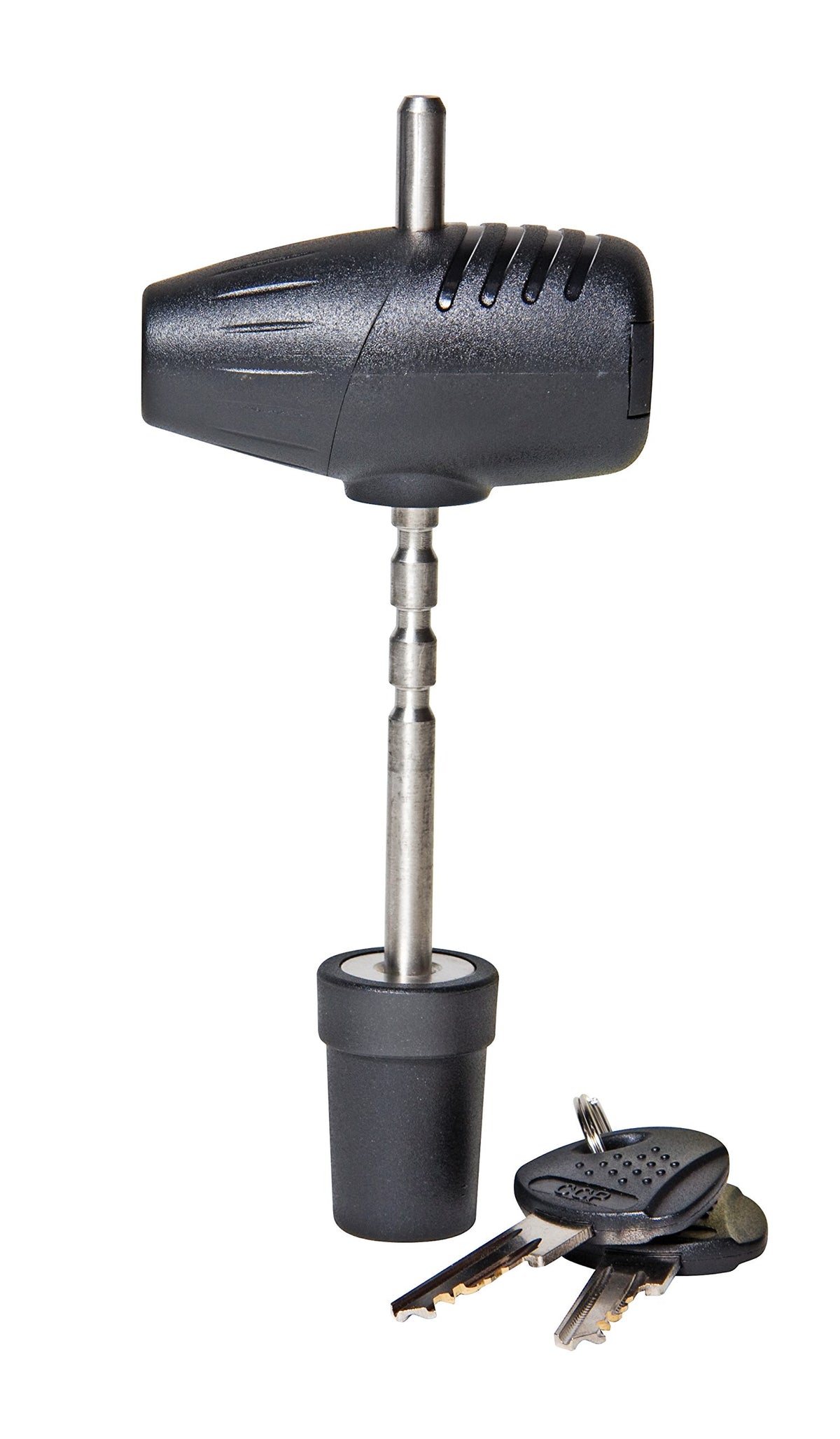 Reese Towpower 7031500 Easy Access Adjustable Coupler Lock Black & Silver, 3/16 Inch Diameter Pin Fits Most Couplers