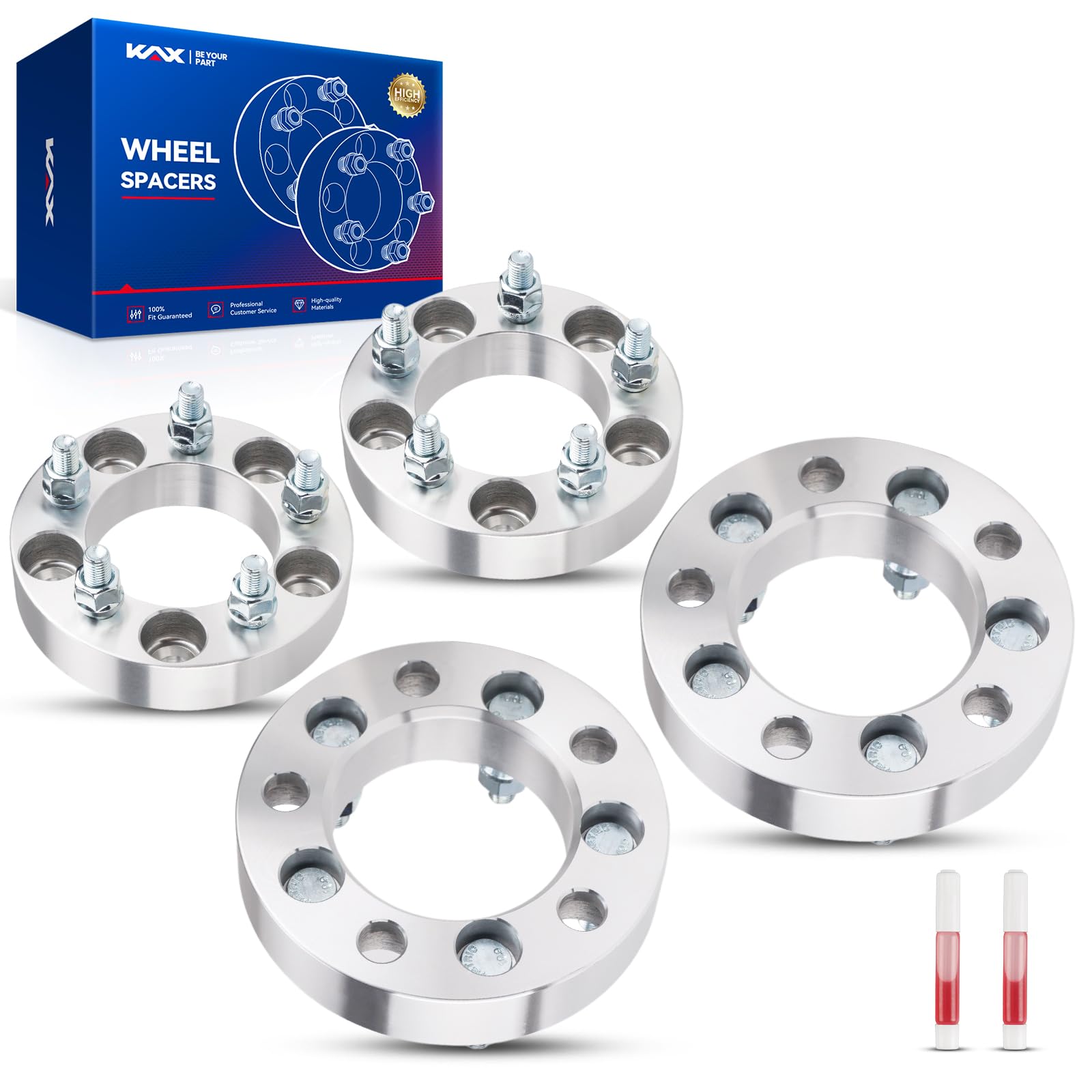 Kax 5X4.75 Wheel Spacers,1.25 Inch 5 Lug Centric Wheel Spacers Fit For Corvette, Blazer, S10, Camaro, Xlr, S10 Blazer With M12X1