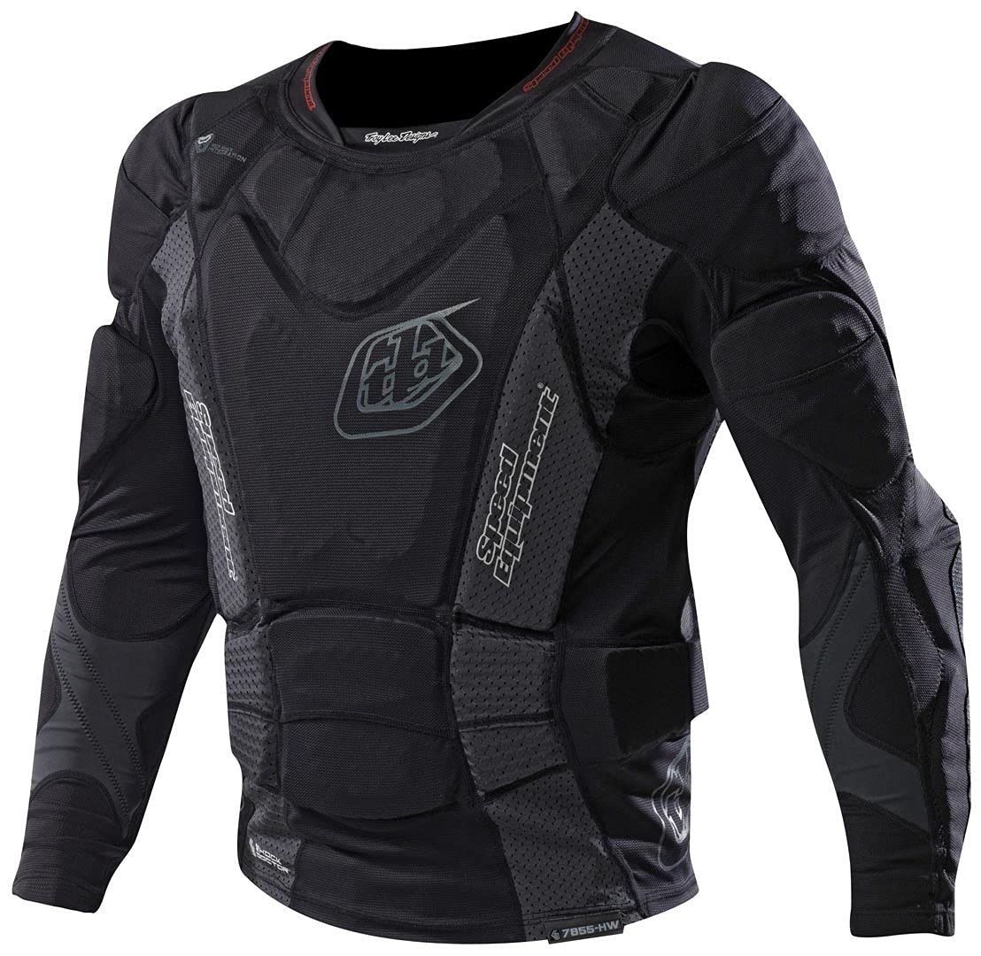 Troy Lee Designs 7855 Protective LS Shirt - Kid's X-Large, Black, Model 509003203