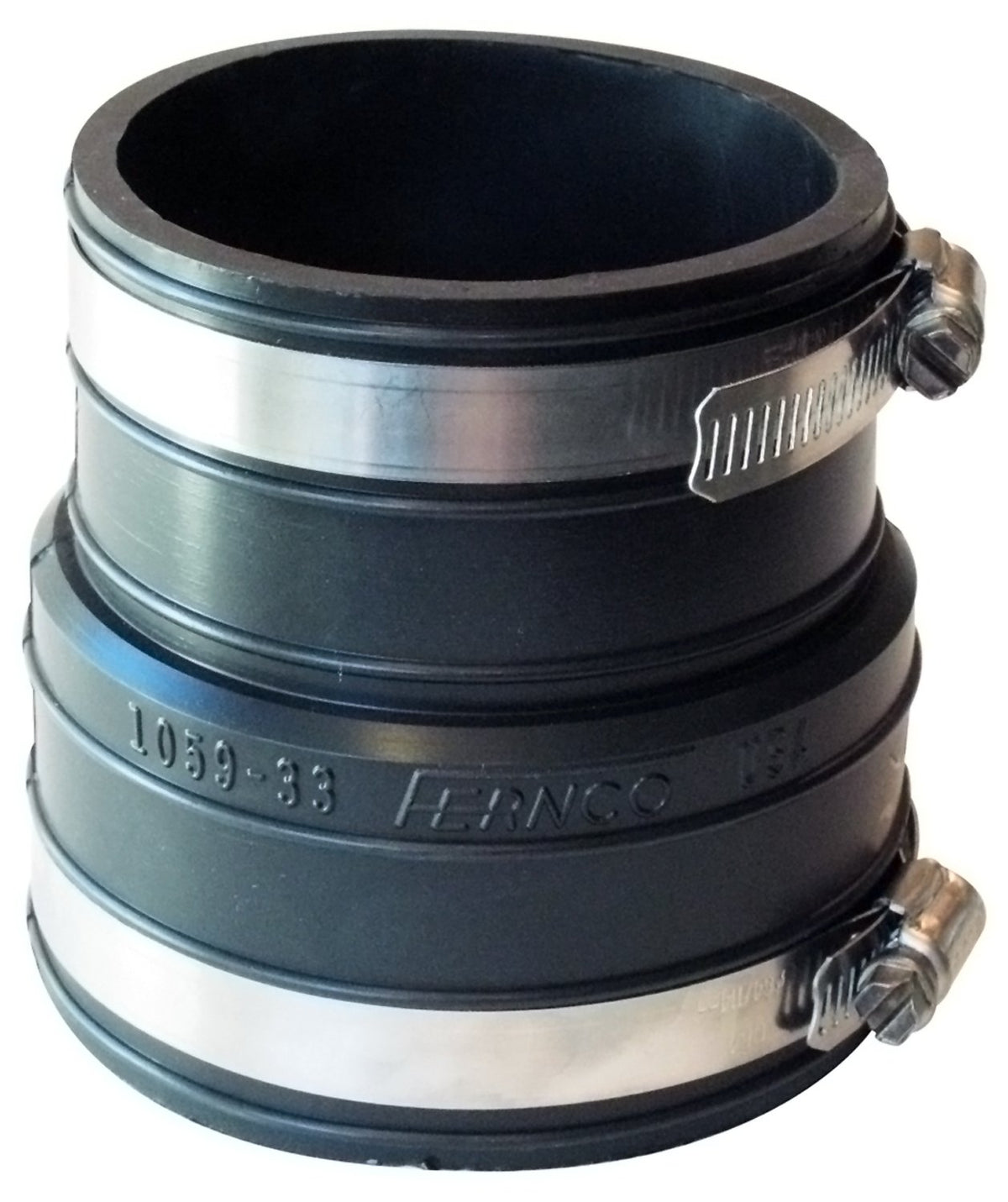 Fernco P1059-33 Flexible PVC Coupling For 3' Plastic Socket to Pipe Plumbing Connections