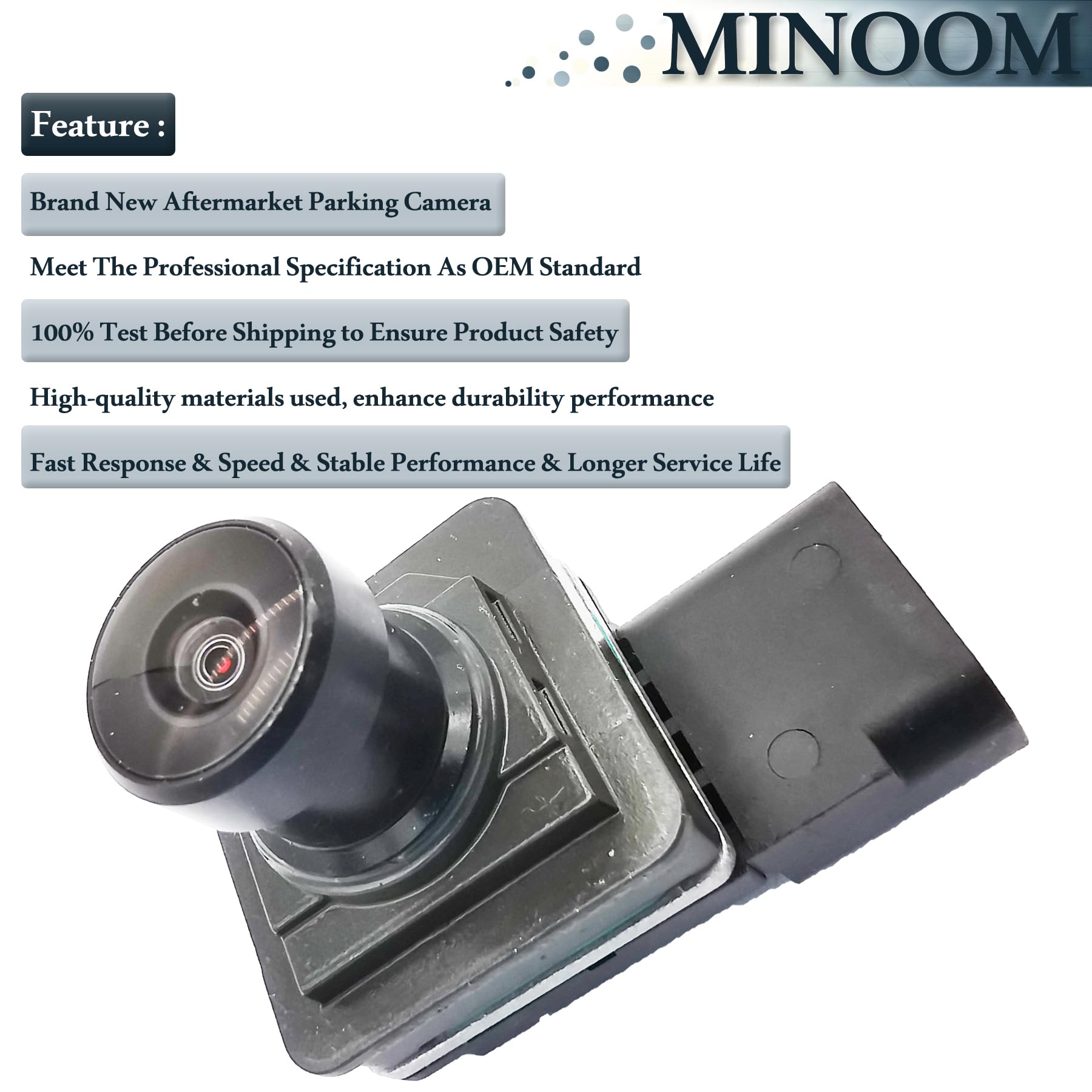 Minoom Ml3T-19G490-Ab Front View Facing Parking Camera Replacement For Ford F-150 2021-2022 2.7L 3.3L 3.5L 5.0L Part No.#Ml3T19G