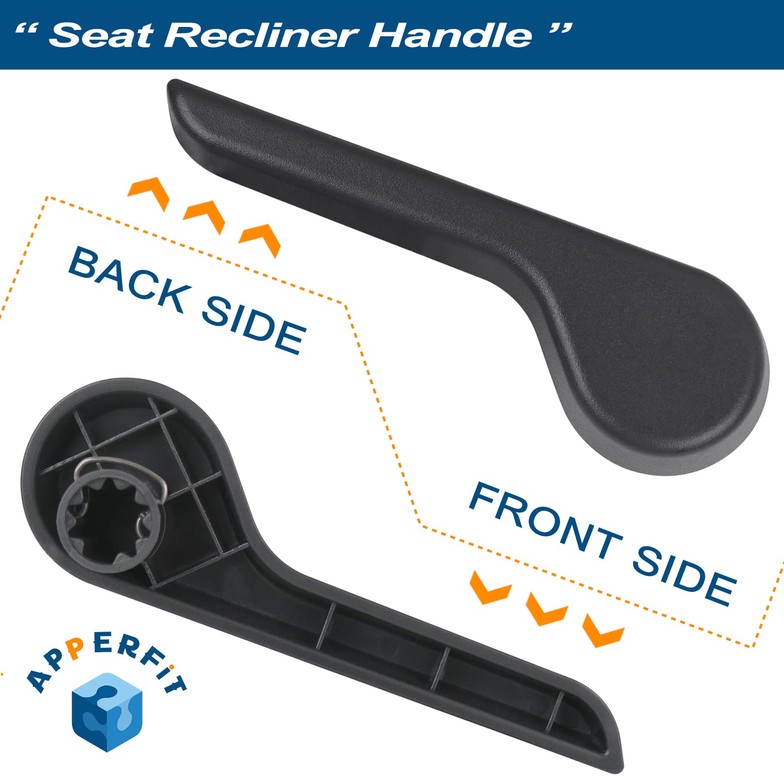 Apperfit Seat Recliner Handle Lever Front Right Side Compatible With 2007-2013 Chevy Chevrolet Avalanche Silverado Suburban, Gmc