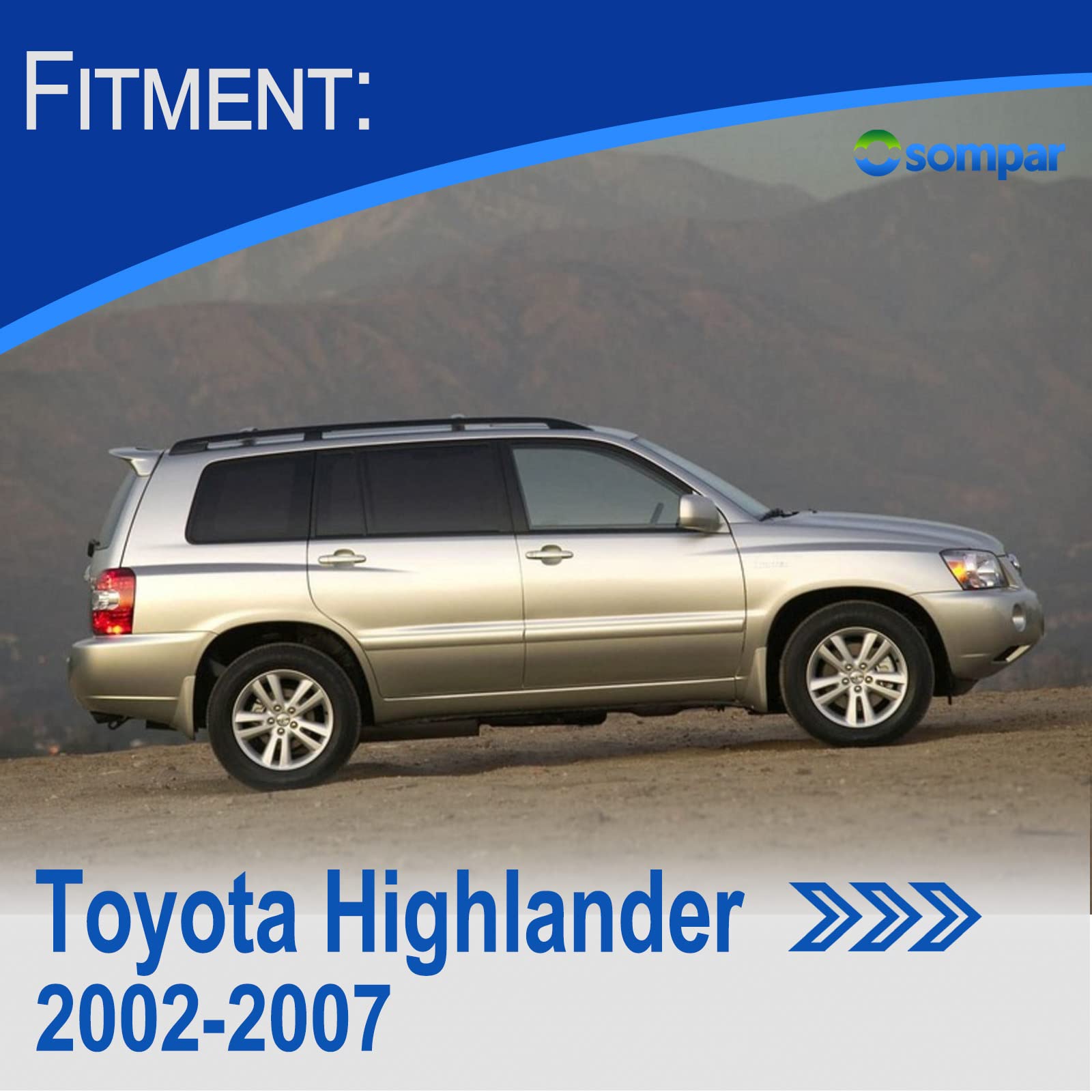 Osompar Cup Holder Insert Divider Compatible With 2002-2007 Toyota Highlander Replaces 41021 55604-48020