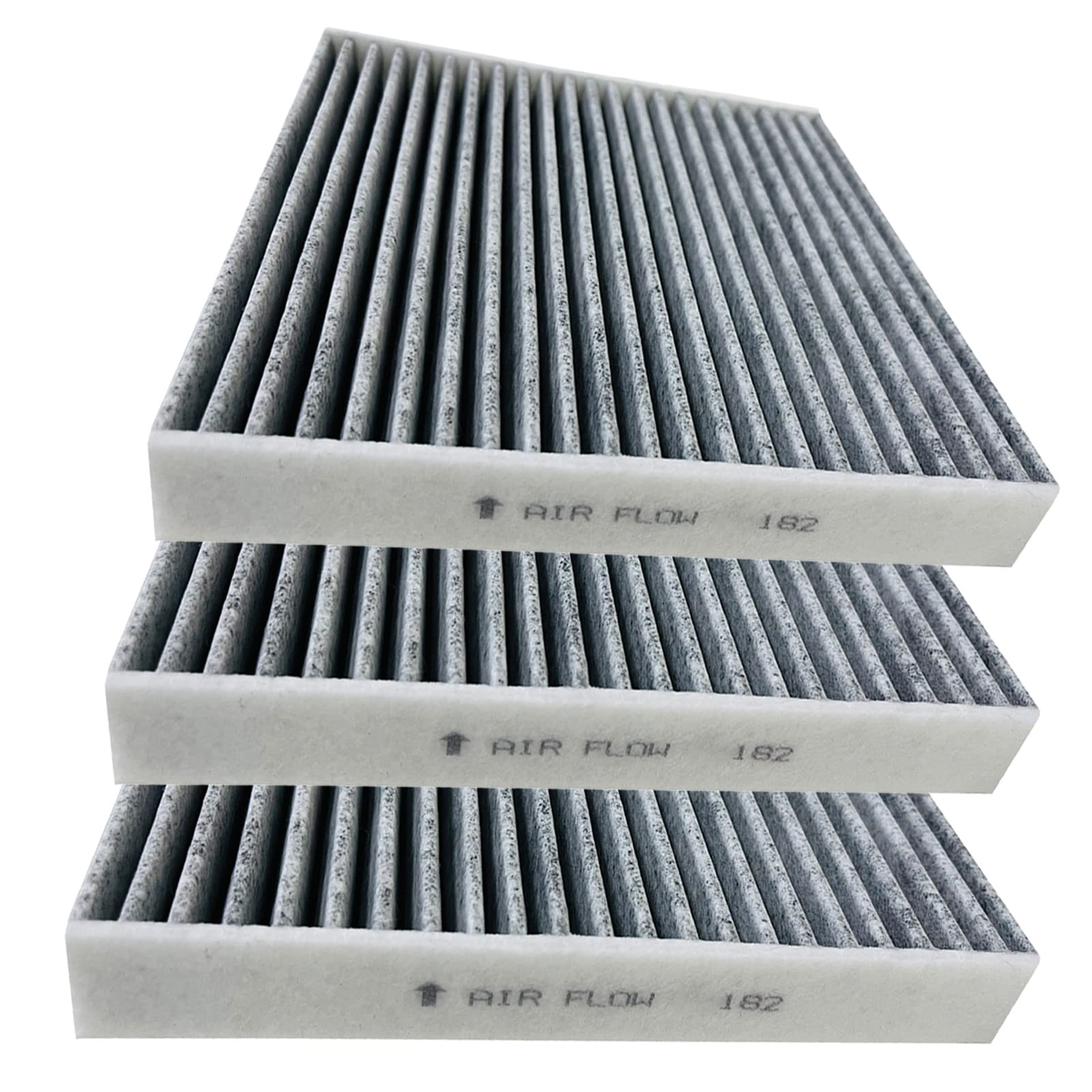 3 Pack Activated Carbon Bw182 Cabin Air Filter For Civic,Cr-V,Cr-Z,Fit,Hr-V,Insight,Replace Cf11182,Cp182,80292-Tf0-G01
