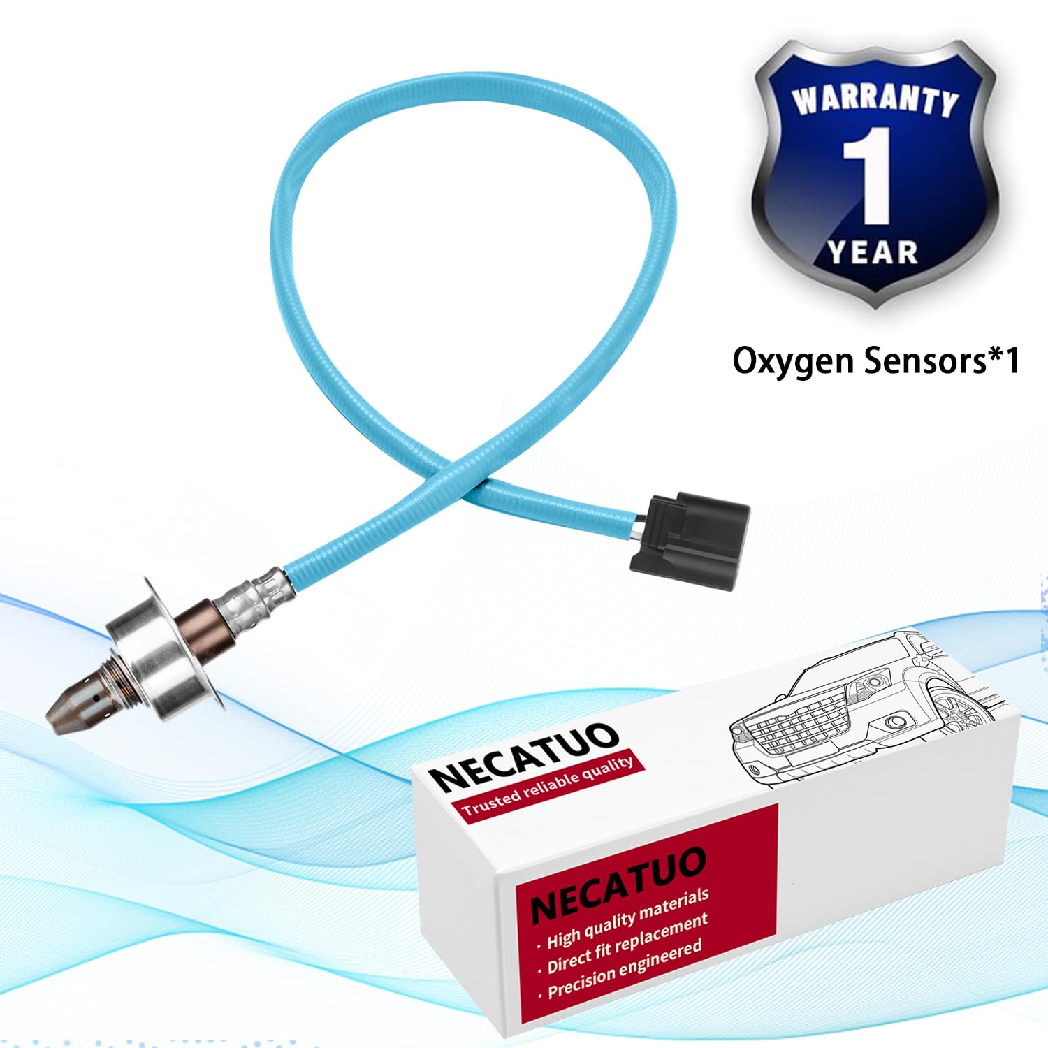 Necatuo 234-9119 Upstream O2 Oxygen Sensor Heated Air Fuel Ratio Compatible With 2013-2015 Acura Ilx 2014-2015 Honda Accord 12-1