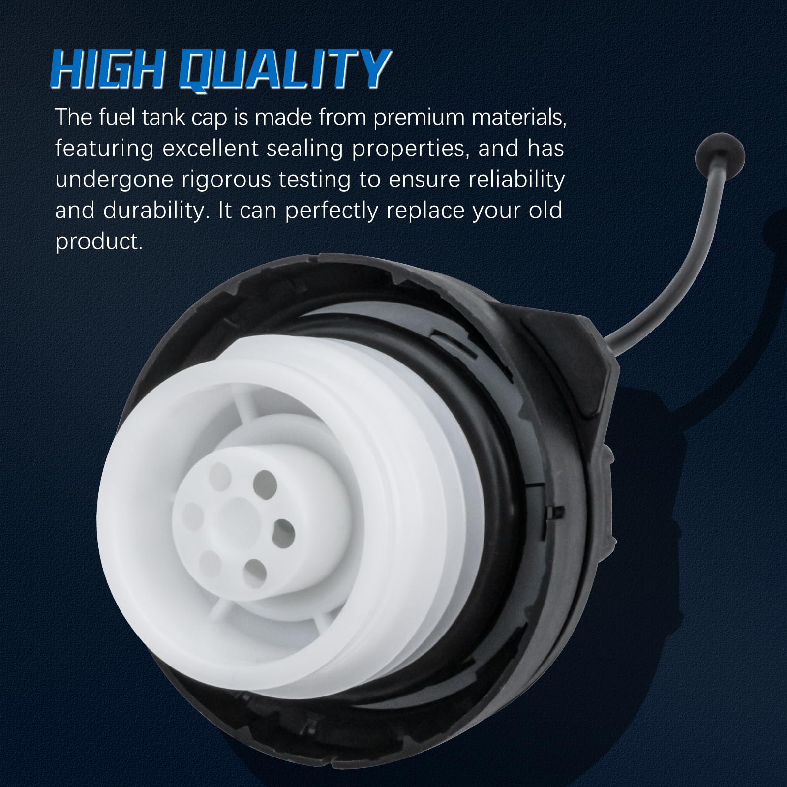 17670-T3W-A01 Gas Cap Fuel Cap For 2006-2021 Honda Accord/Civic/CR-V/HR-V/Pilot/Insight Odyssey/Crosstour/Fit/Accord Hybrid,2007