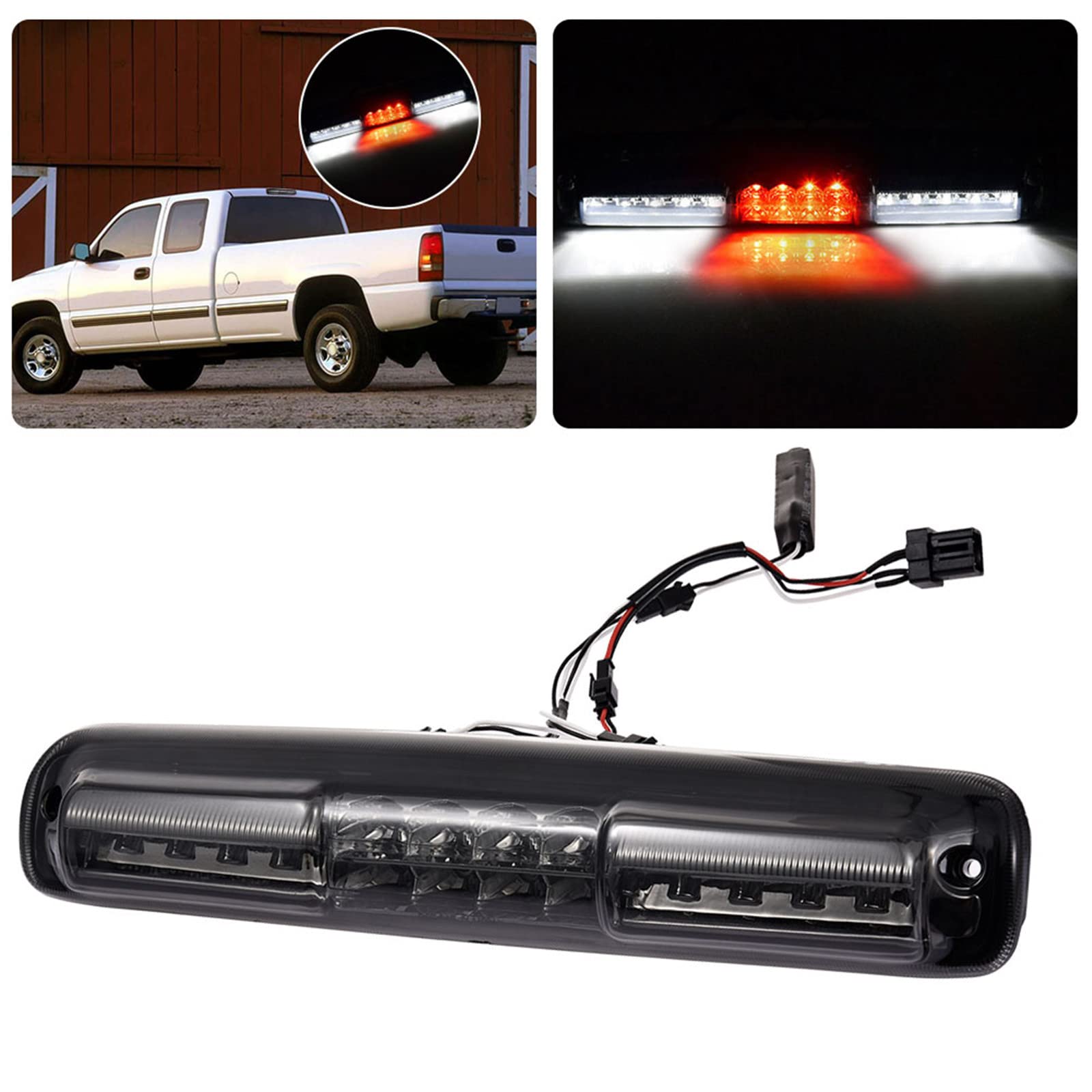 Third 3Rd Brake Light Cargo Lamp Fit For 99-06 Chevy Silverado/Gmc Sierra 1500 2500 3500 Hd, For 07 Silverado/ Sierra 1500 2500 