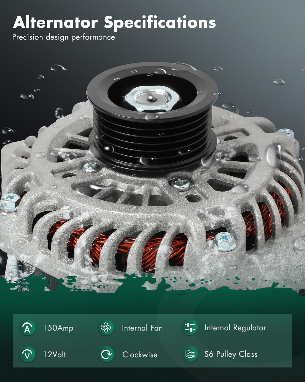 SCITOO Alternator Fits for Ford for Edge 2007-2014,for Ford for Fusion 2010-2012,for Ford for Taurus 2008-2012,for Lincoln for M