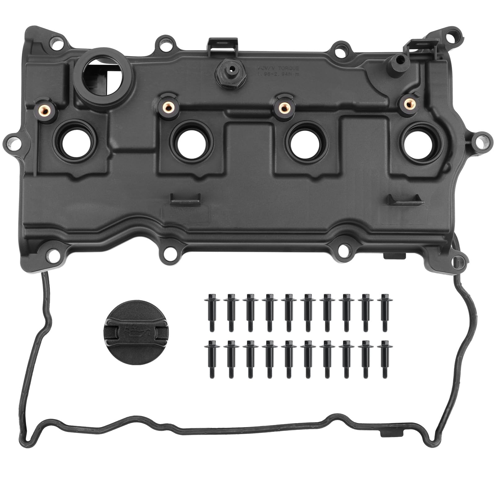 Billowy Engine Valve Cover 13264-3Ky0A With Gasket Compatible With 2013-2018 Nissan Altima, 2016-2017 Murano, 2014 Pathfinder, 2