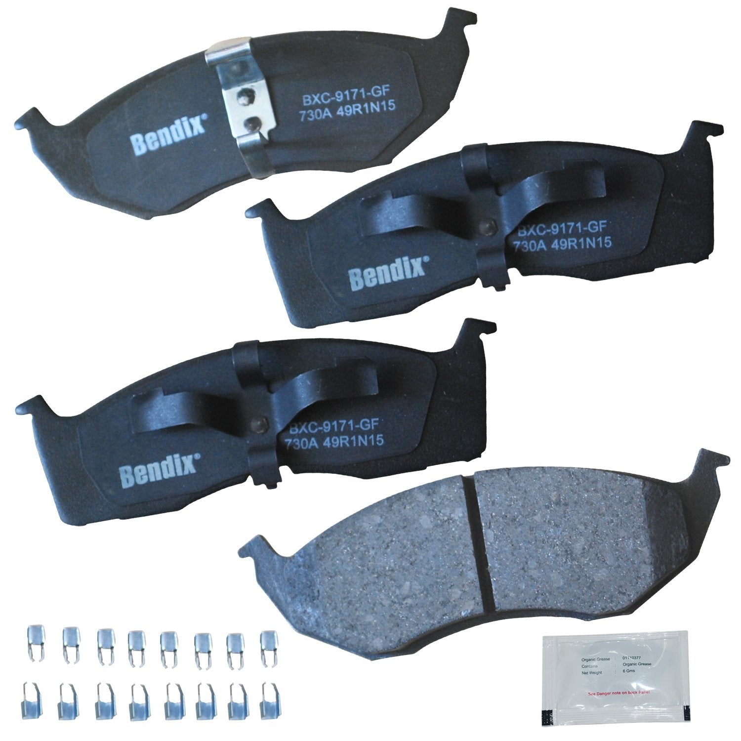 Bendix Priority1 Cfc730A Ceramic Front Brake Pads For Chrysler Neon 2002-2000, Dodge Neon 2005-2000, Sx 2.0 2005-2003, Plymouth 
