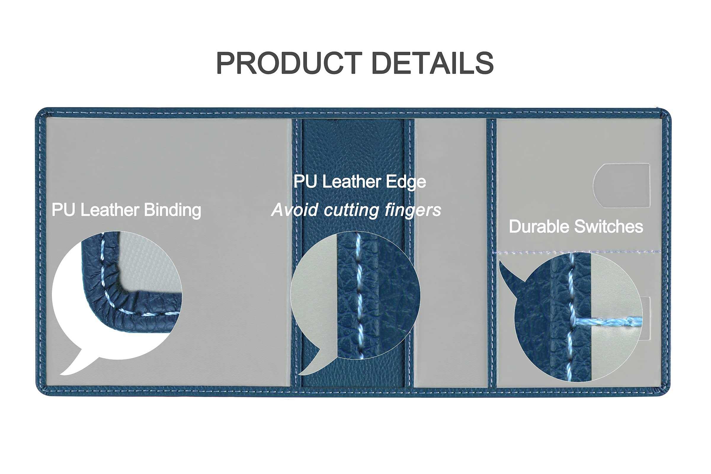 New Fashion Kingdom Car Registration And Insurance Holder, Premium Pu Leather Vehicle Glove Box Car Organizer Men Women Wallet A