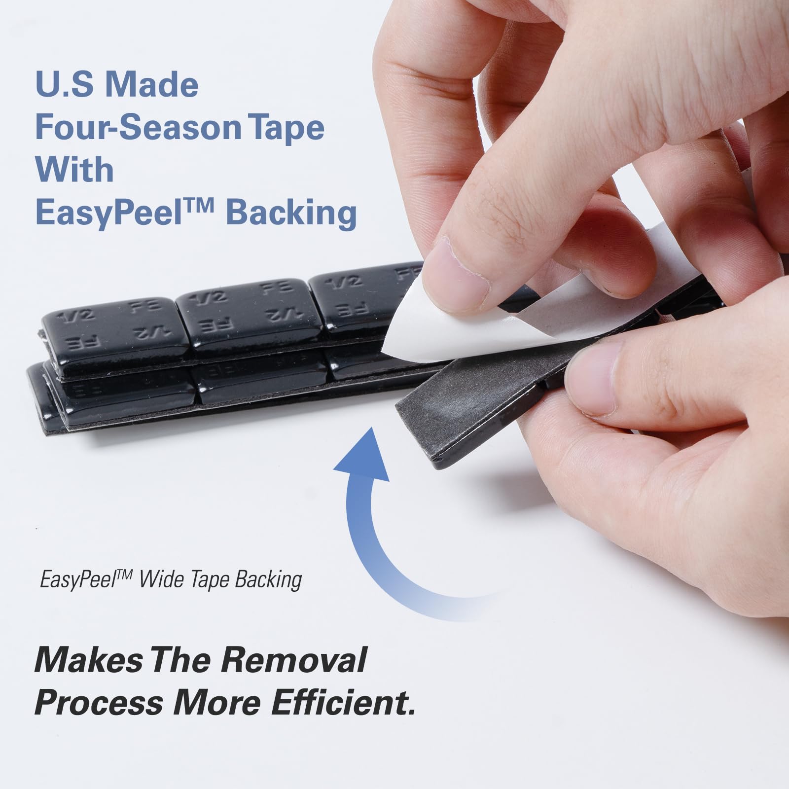 Ckauto 0.5Oz, Adhesive Stick On Roll Wheel Weights, Black, 4.2 Kgs/ 9.24 Lb/Roll, 300Pcs, Oe Quality