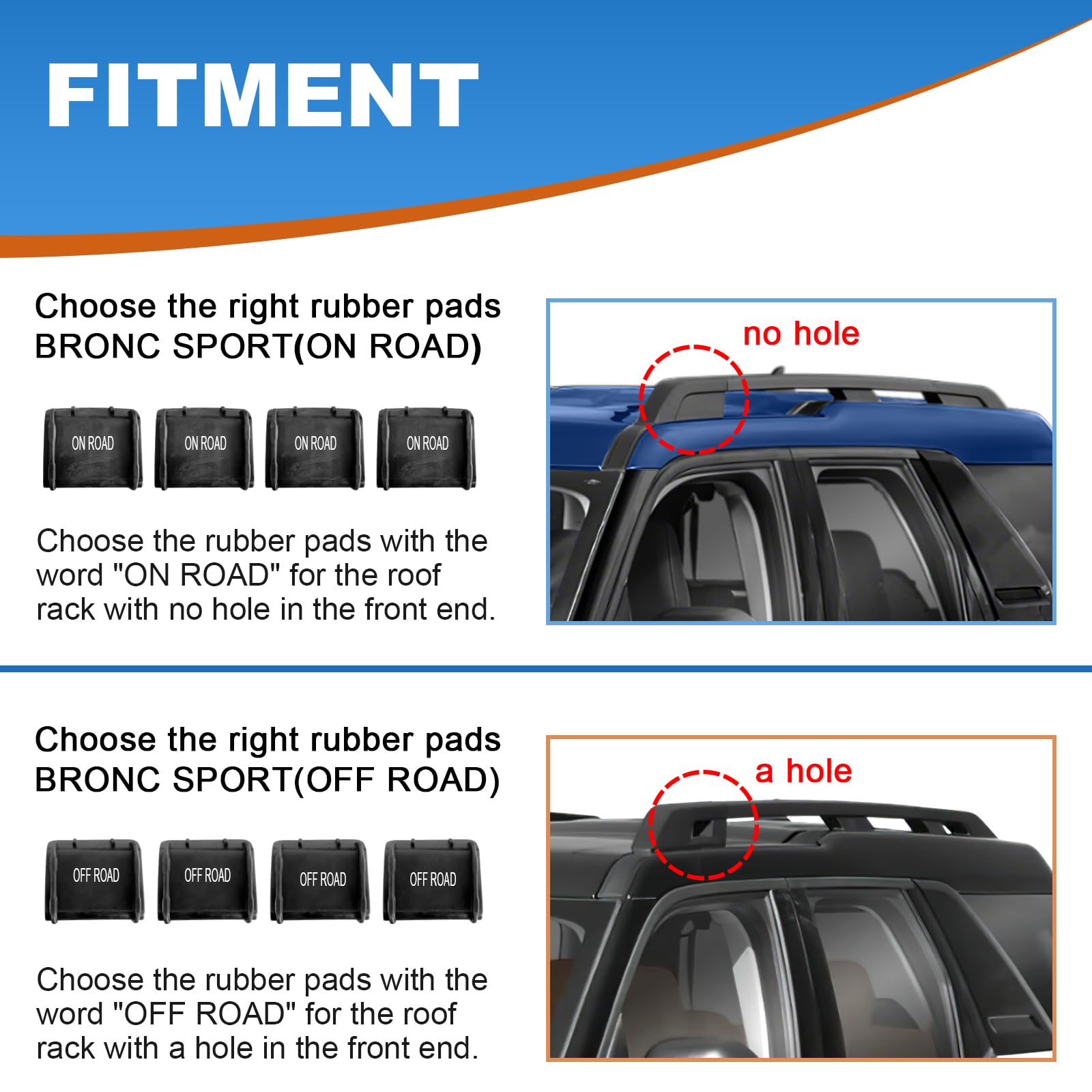 Fengyu Lockable Roof Rack Cross Bars 220Lb Compatible With Ford Bronco Sport Base & Bigbend & Outer Banks & Badlands & First Edi