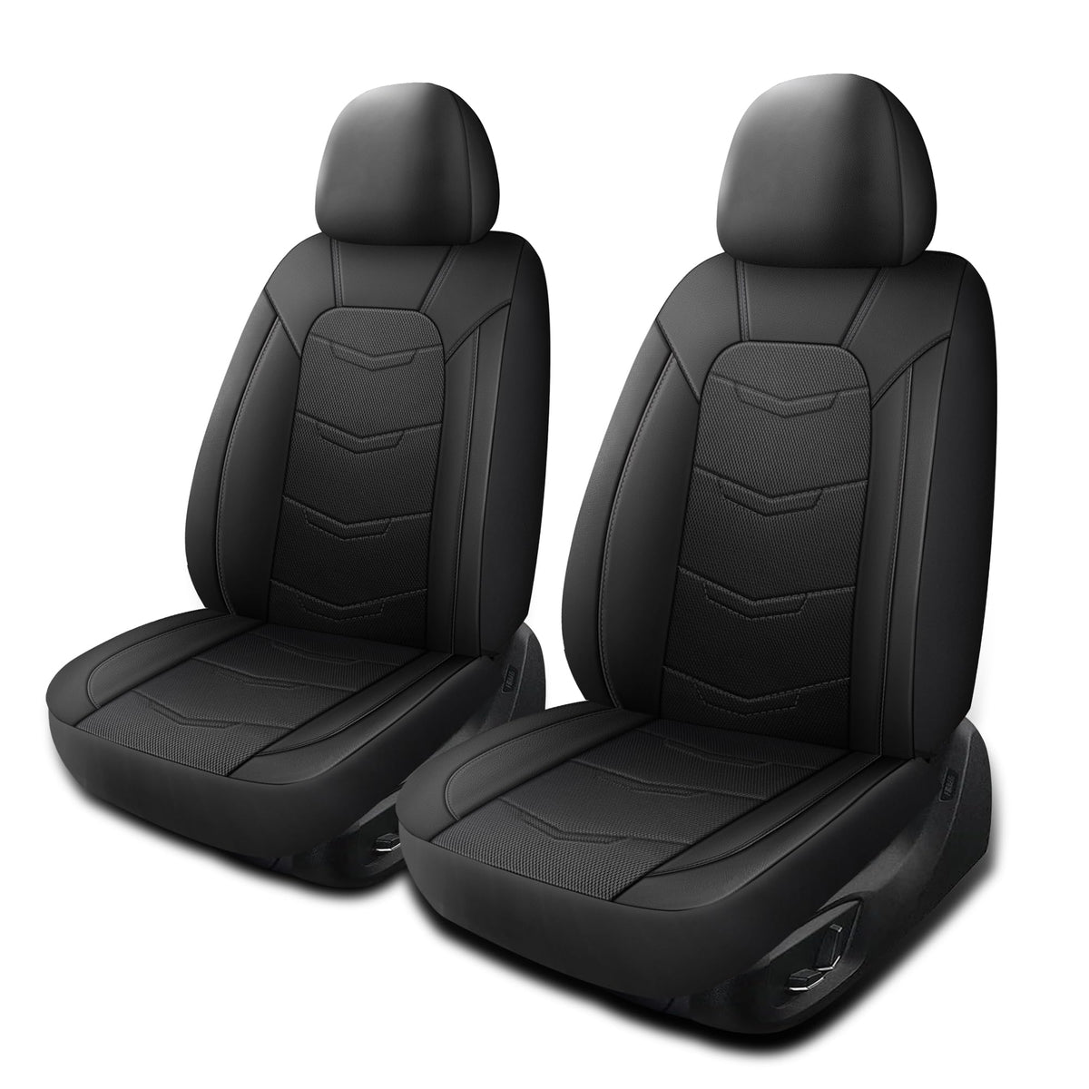 HChengkikz Car Seat Covers,Leather Car Seat Covers,Breathable and Sporty Car Seat Cover,Universal Fit Automotive Seat Covers for