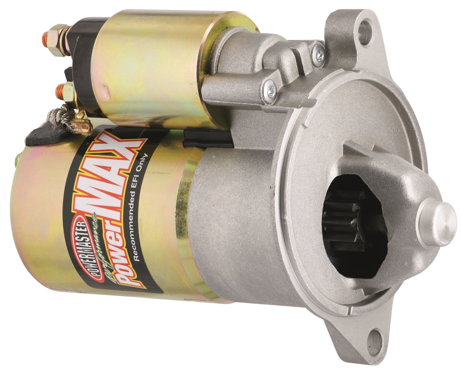 Powermaster 9172 Powermax Starter; Standard; 160 Ft./Lb. Torque; 4.4-1 Gear Reduction; 2 Mounting Holes; 3/8In. Offset;
