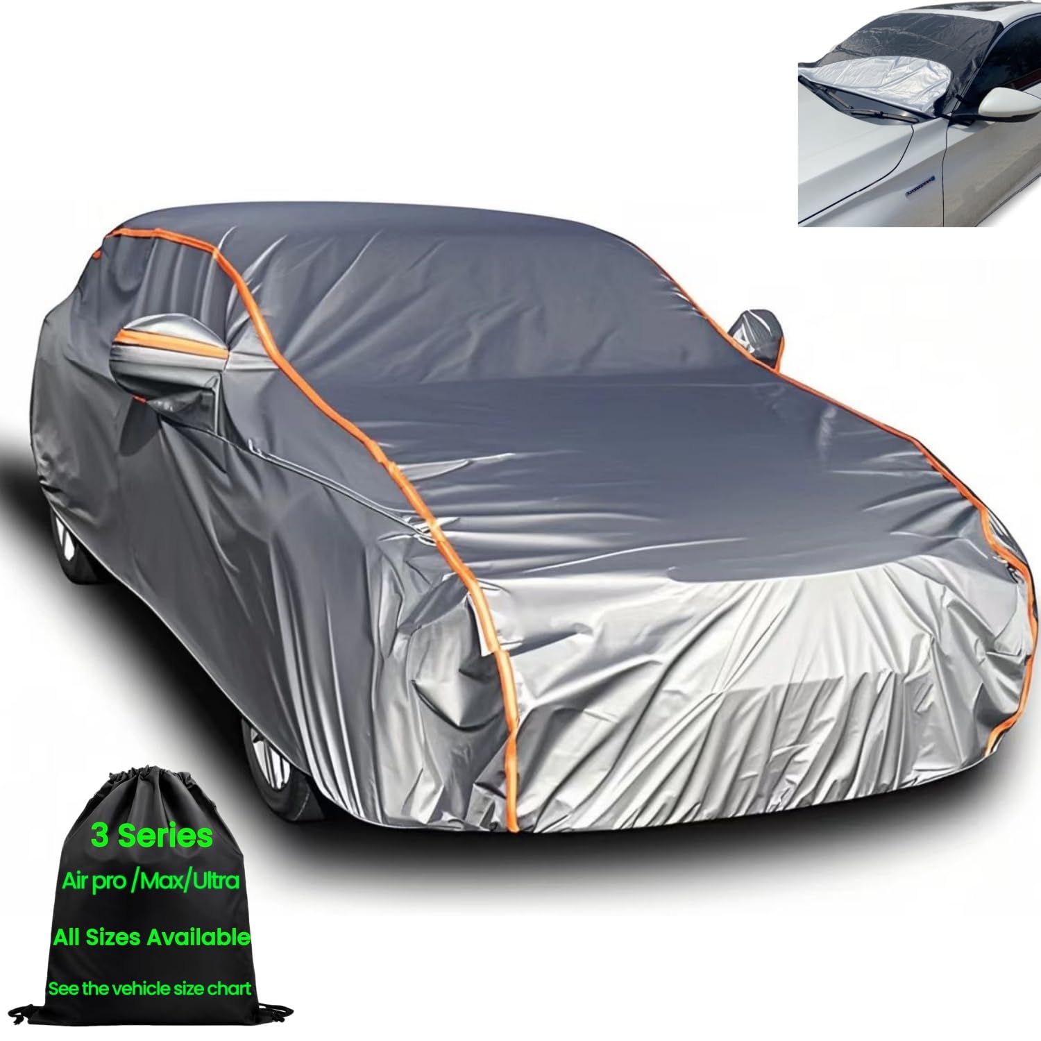 ANITANT Wagon Covers Waterproof All Weather Station Wagon Car Cover (Gift Windshield Cover) Mini Van Cover Snow Car Cover Full E