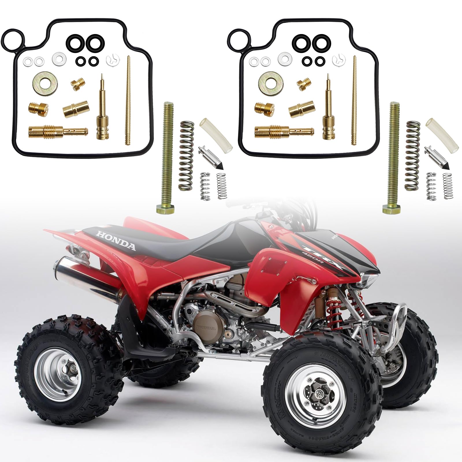 Anxingo Carburetor Repair Carb Rebuild Kit Replacement For Honda Fourtrax 300 Trx 300 Trx300 Trx300Fw 1993-2000