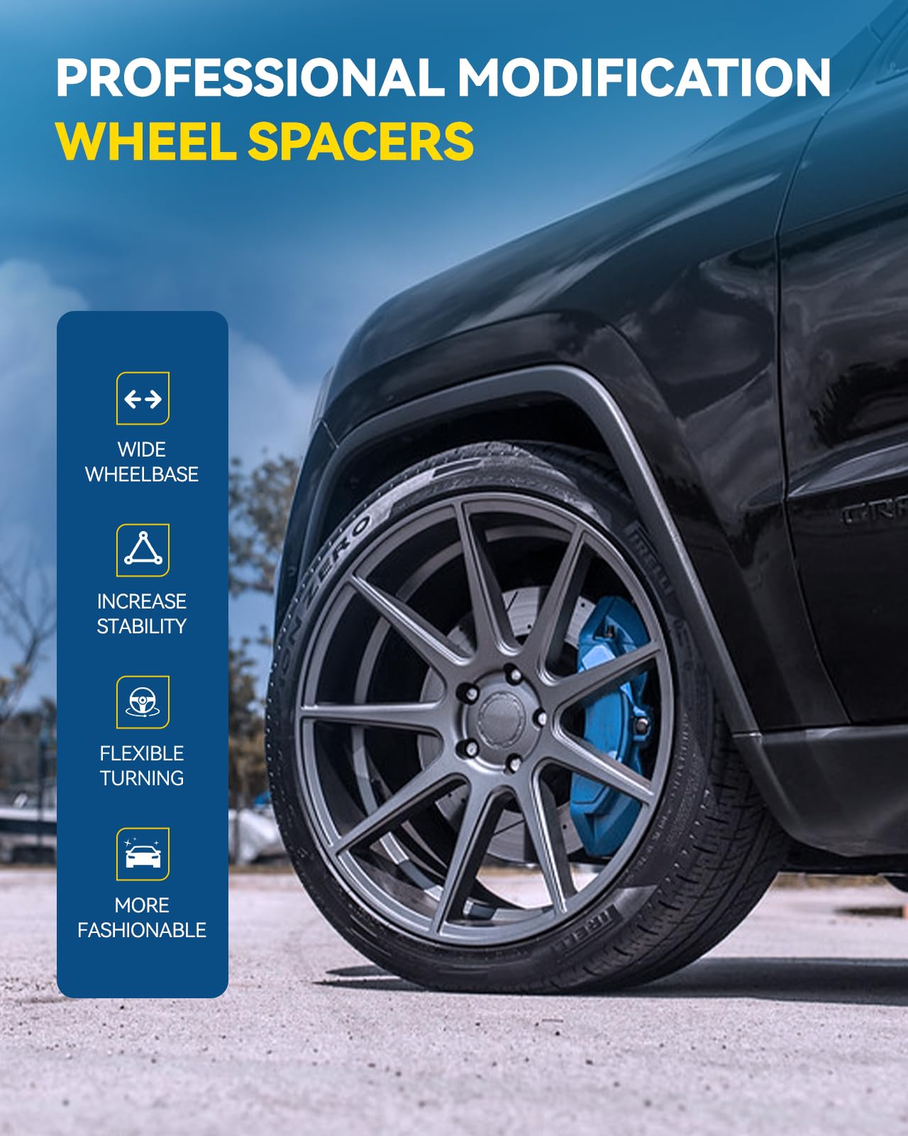 PHILTOP 6x120mm Wheel Spacer, 1.5'' Hub Centric Wheel Spacers Fit for Traverse, Colorado, SRX, XT5, Acadia, Enclave, Canyon, Thr