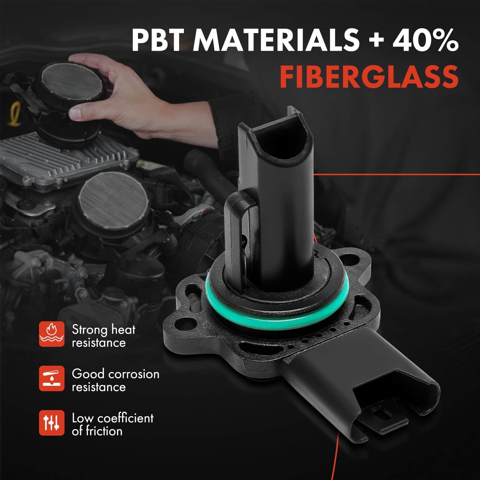 A-Premium Mass Air Flow Sensor Meter W/ 5Pins [fits L6 3.0L] Compatible with BMW 328i 2007-2013, 328xi 2007-2008, 528i 2008-2010, 528xi 2008, X3 X5 2007-2010, 128i 2008-2013, Z4 2010-2011