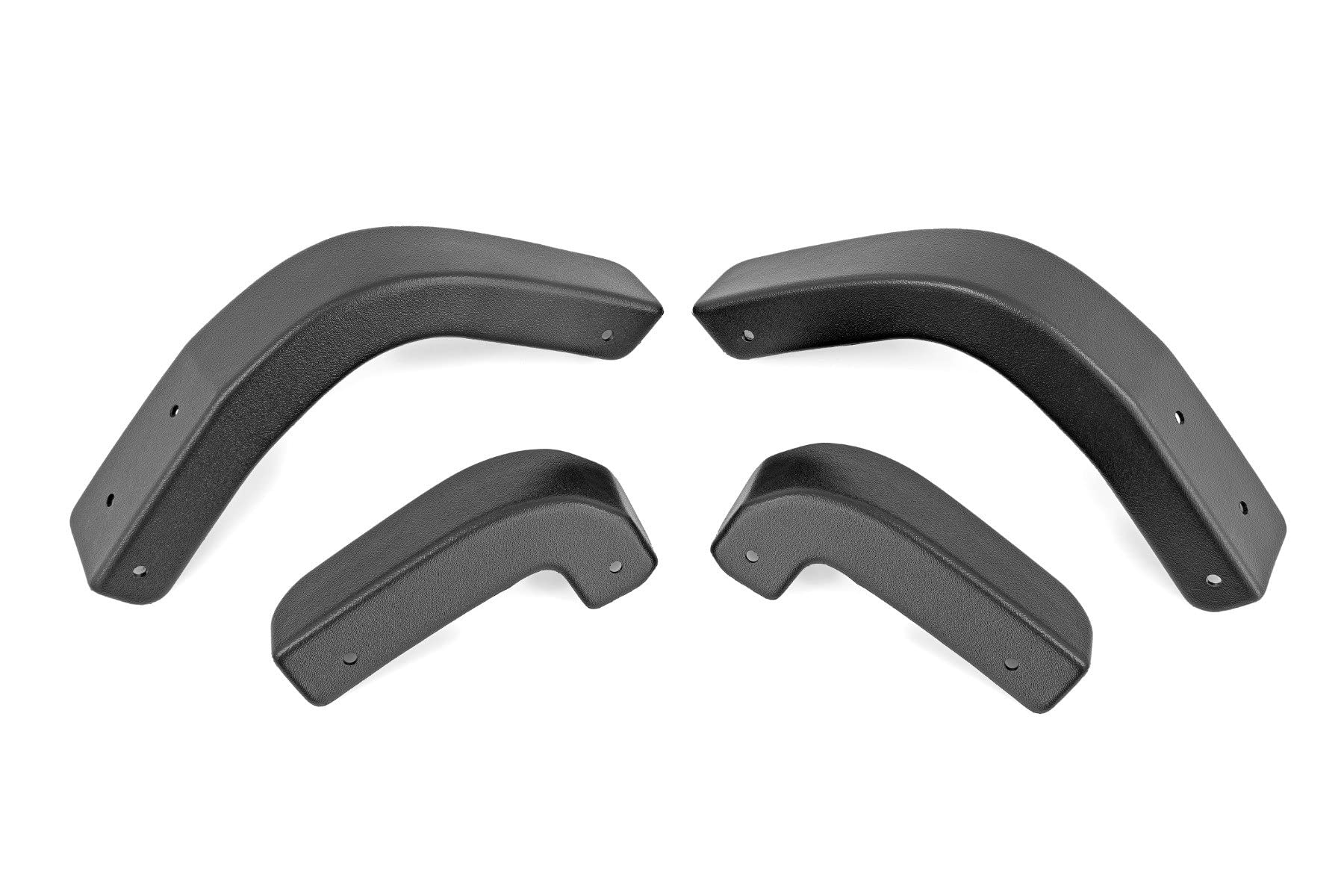 Rough Country Mud Flap Delete For 2019-2025 Chevy Silverado 1500 - Heavy-Duty Tri-Blend Abs, Easy Install, Includes Front & Rear Deletes