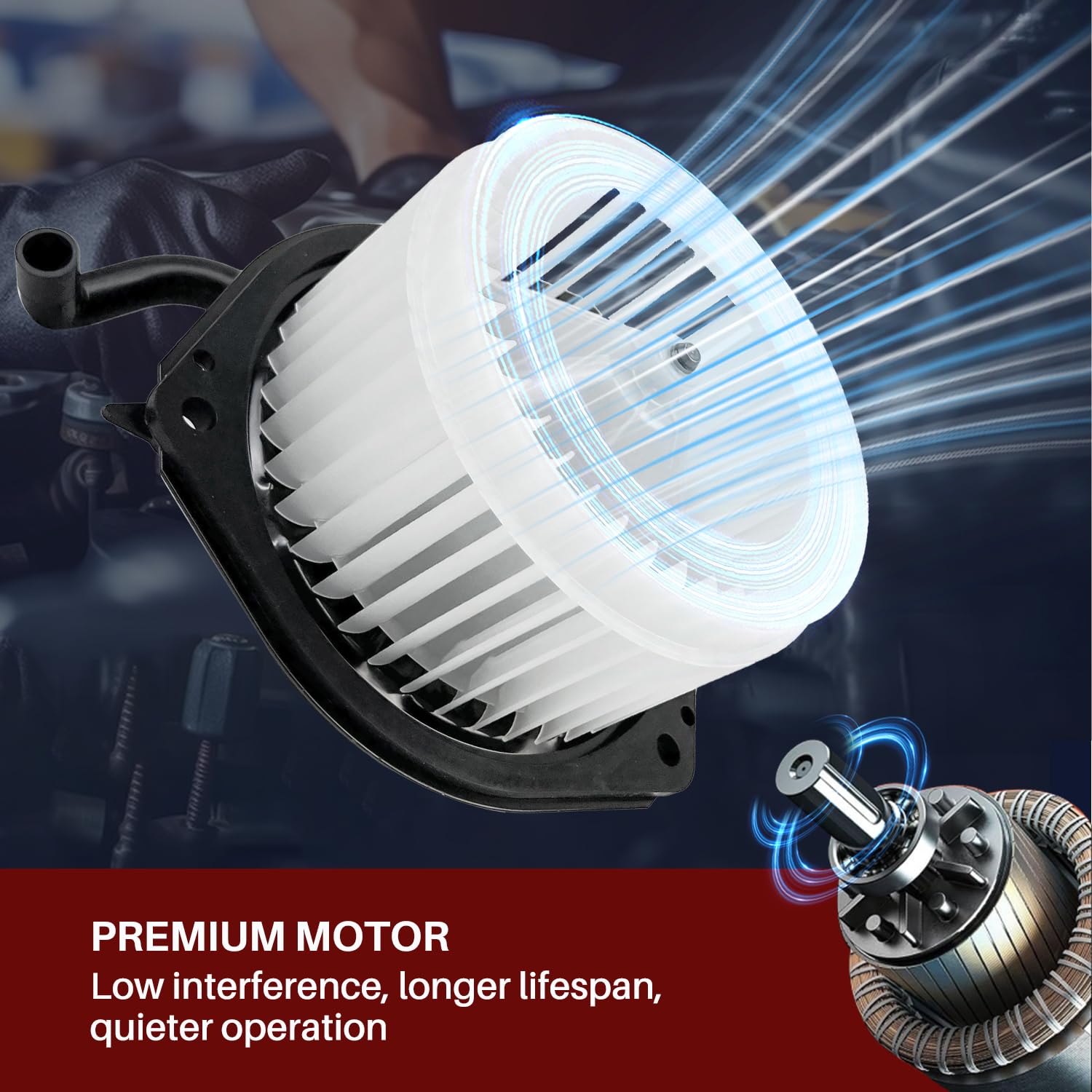 Aspligo 700160 Ac Heater Blower Motor Fan Assembly Fit For Pontiac Vibe 2003 2004 2005 2006 2007 2008 88973567