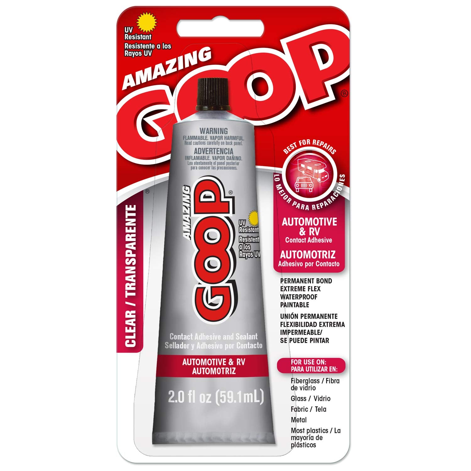 Amazing Goop 161021 Automotive/Rv, 2 Fluid Ounce, 2 Fl. Oz, Clear