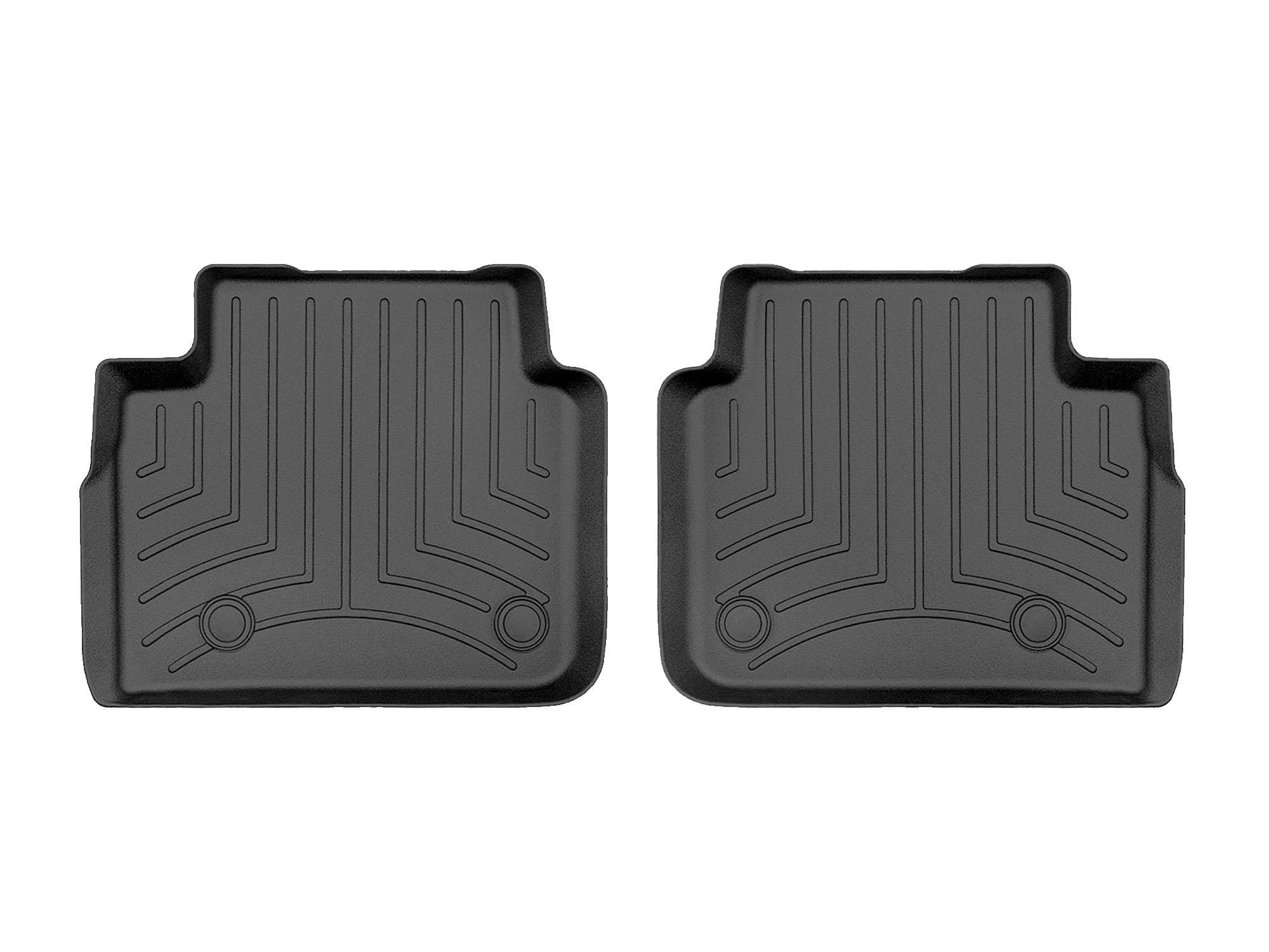 WeatherTech Custom Fit FloorLiner Floor Mats for Jeep Grand Cherokee L (4416962) - 2nd Row (2-Piece Liner), Black