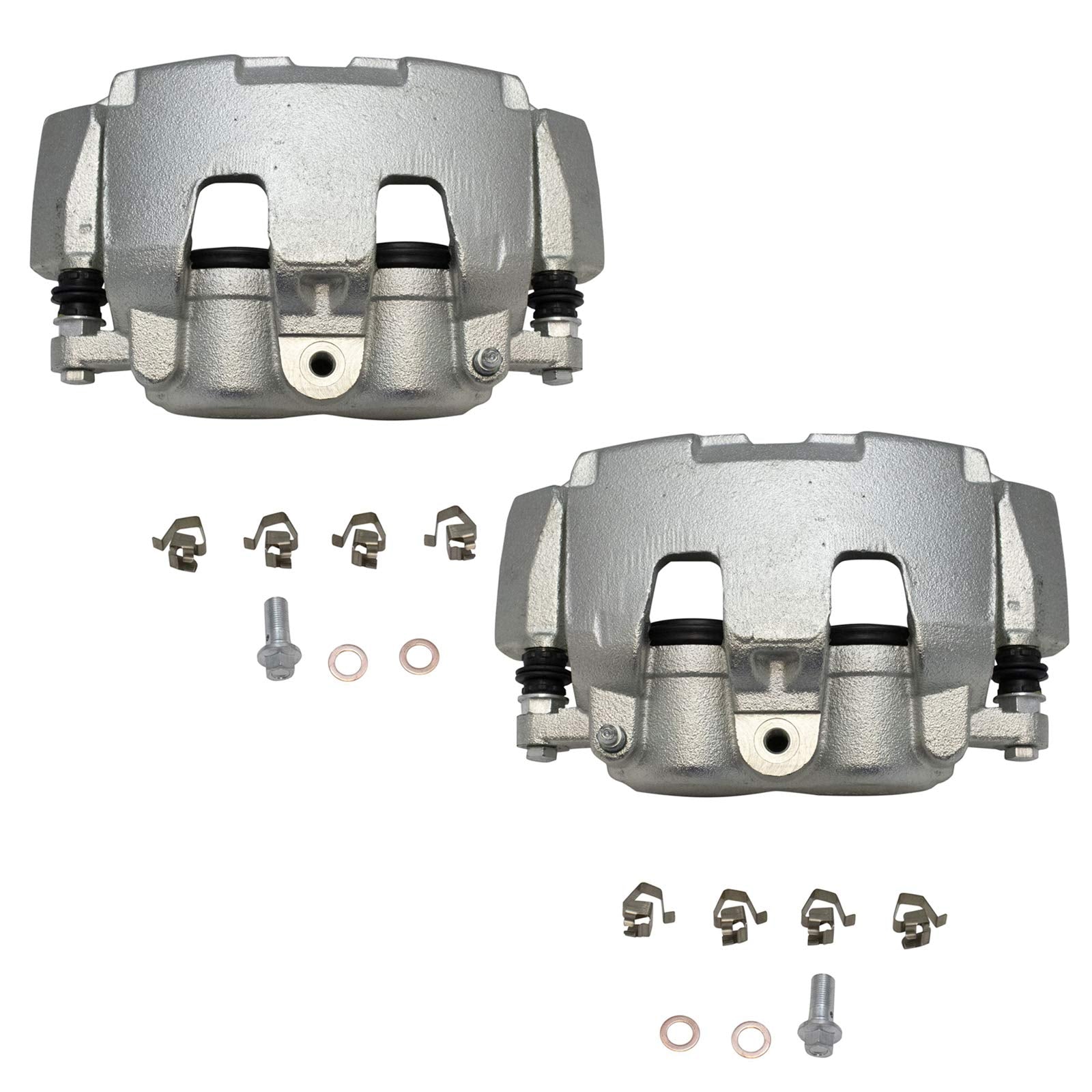 Trq Front Brake Caliper Set Compatible With 2005-2008 Dodge Dakota 2006-2008 Ram 1500 2006-2009 Mitsubishi Raider