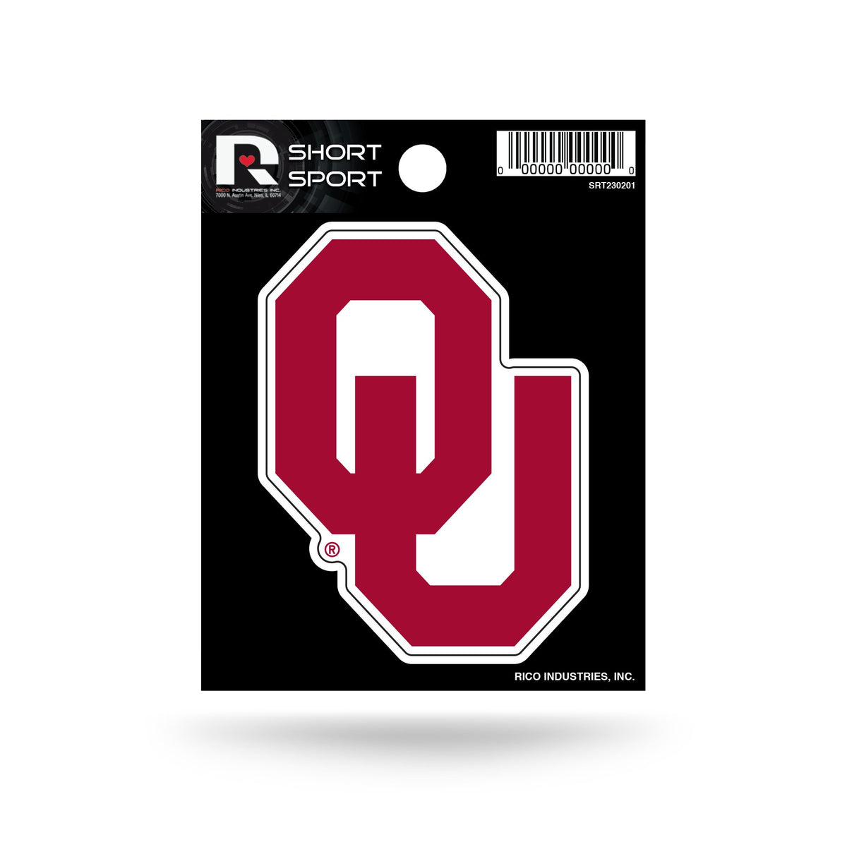 NCAA Oklahoma Sooners Die Cut Team Logo Short Sport Sticker