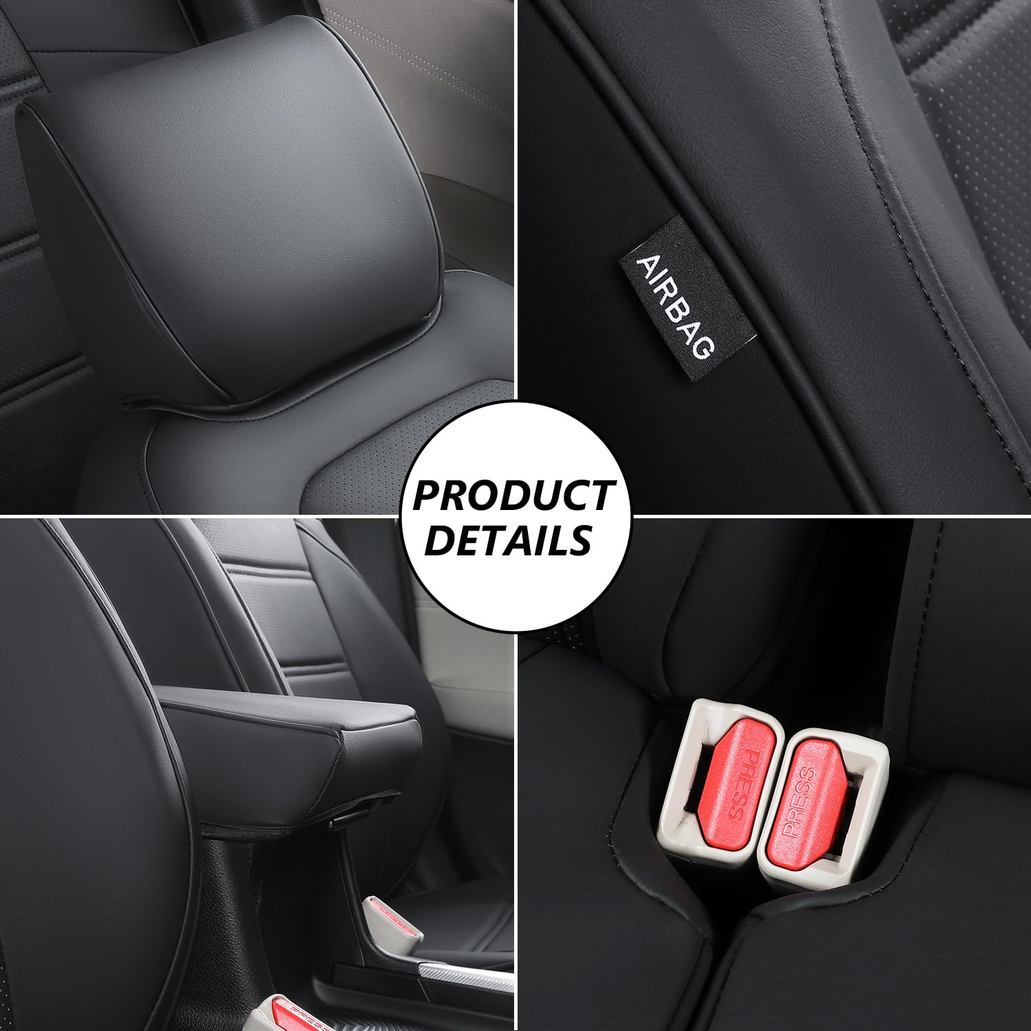 Ptyyds Seat Covers Compatible With 2017-2022 Honda Crv Seat Covers Full Set Leather Seat Protector Replacement For 2017-2022 Hon