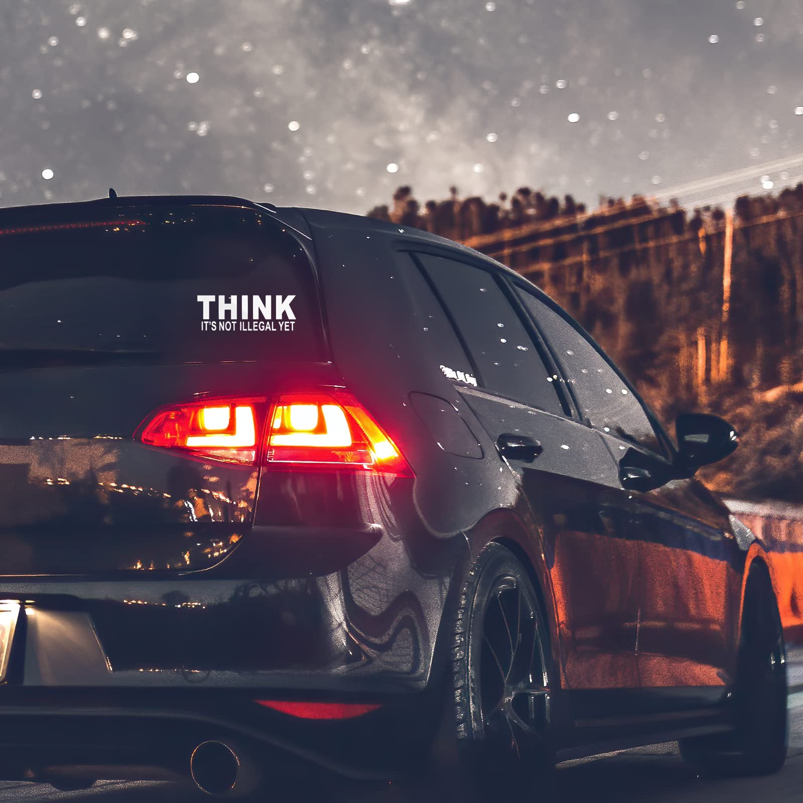 Think It'S Not Illegal Yet Sticker Decal Notebook Car Laptop 8'' X 2'' (White)