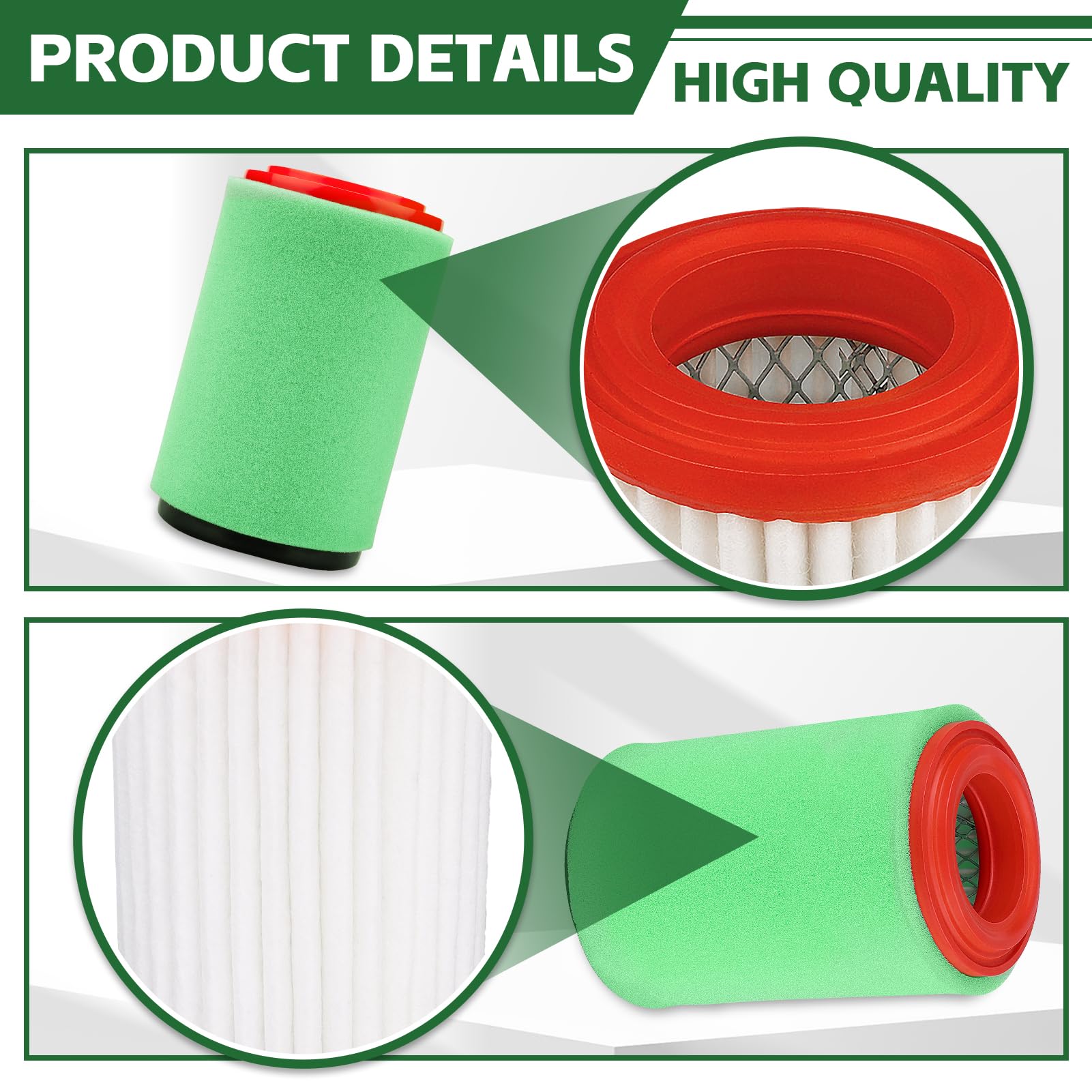 Air Filter Replacement for Yamaha Big Bear 250 400 YFM400 YFM400F Bear Tracker 250 Bruin 250 2x4 4x4 1P0-E4450-00-00 4XE-E4450-0