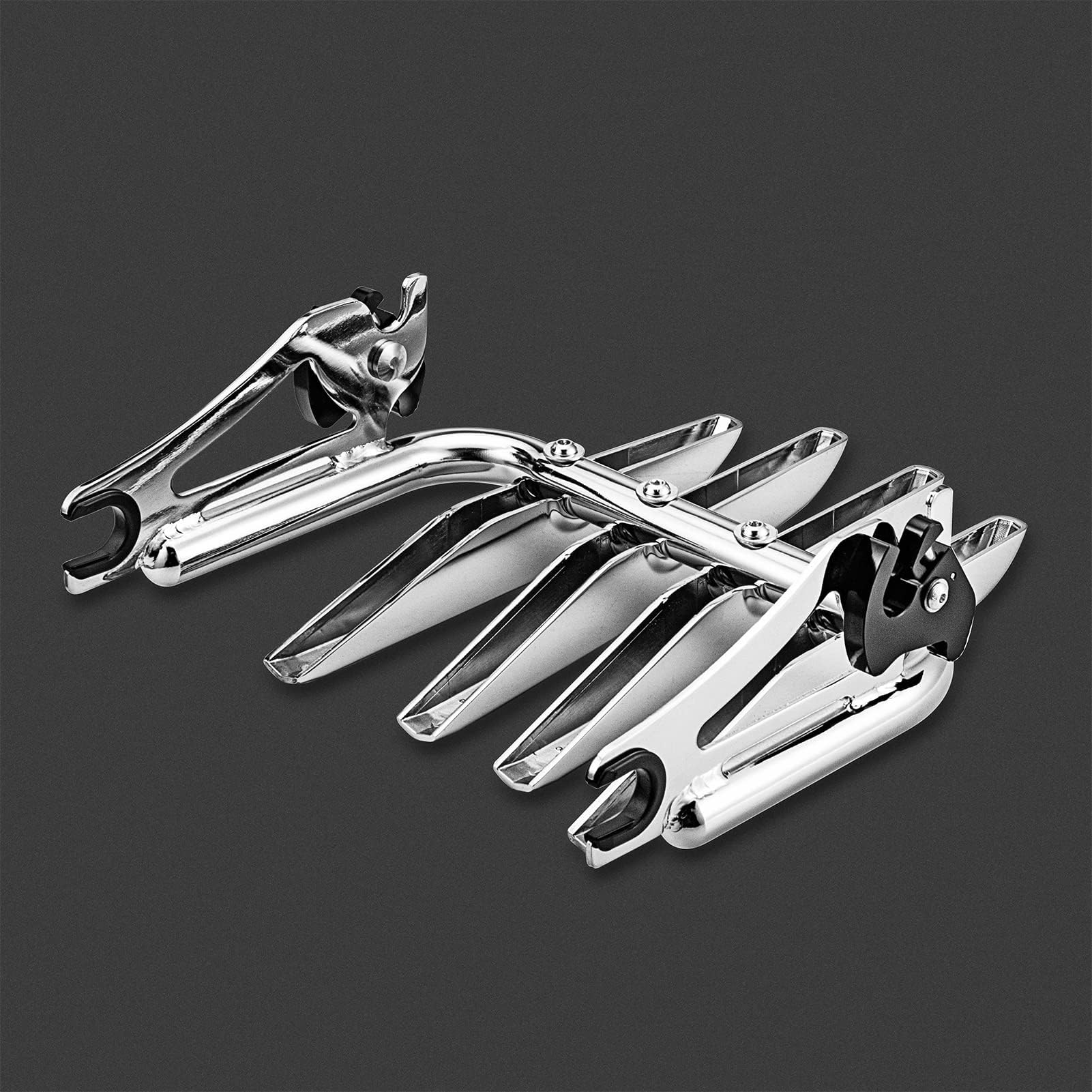 Dasen Chrome Mounting Stealth Luggage Rack Detachable Compatible With 2009-2024 Harley Davidson Touring Road King Electra Road S