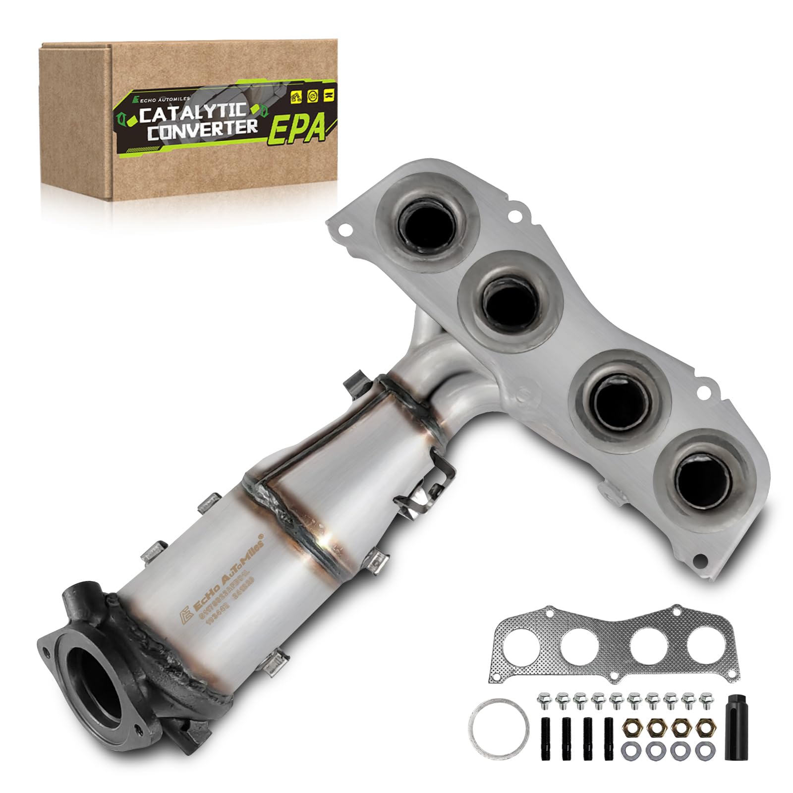 ECHO AUTOMILES Catalytic Converter Compatible with 2007-2009 Toyota Camry, 2006-2008 Solara L4 2.4L Catalytic Convertor EPA Comp