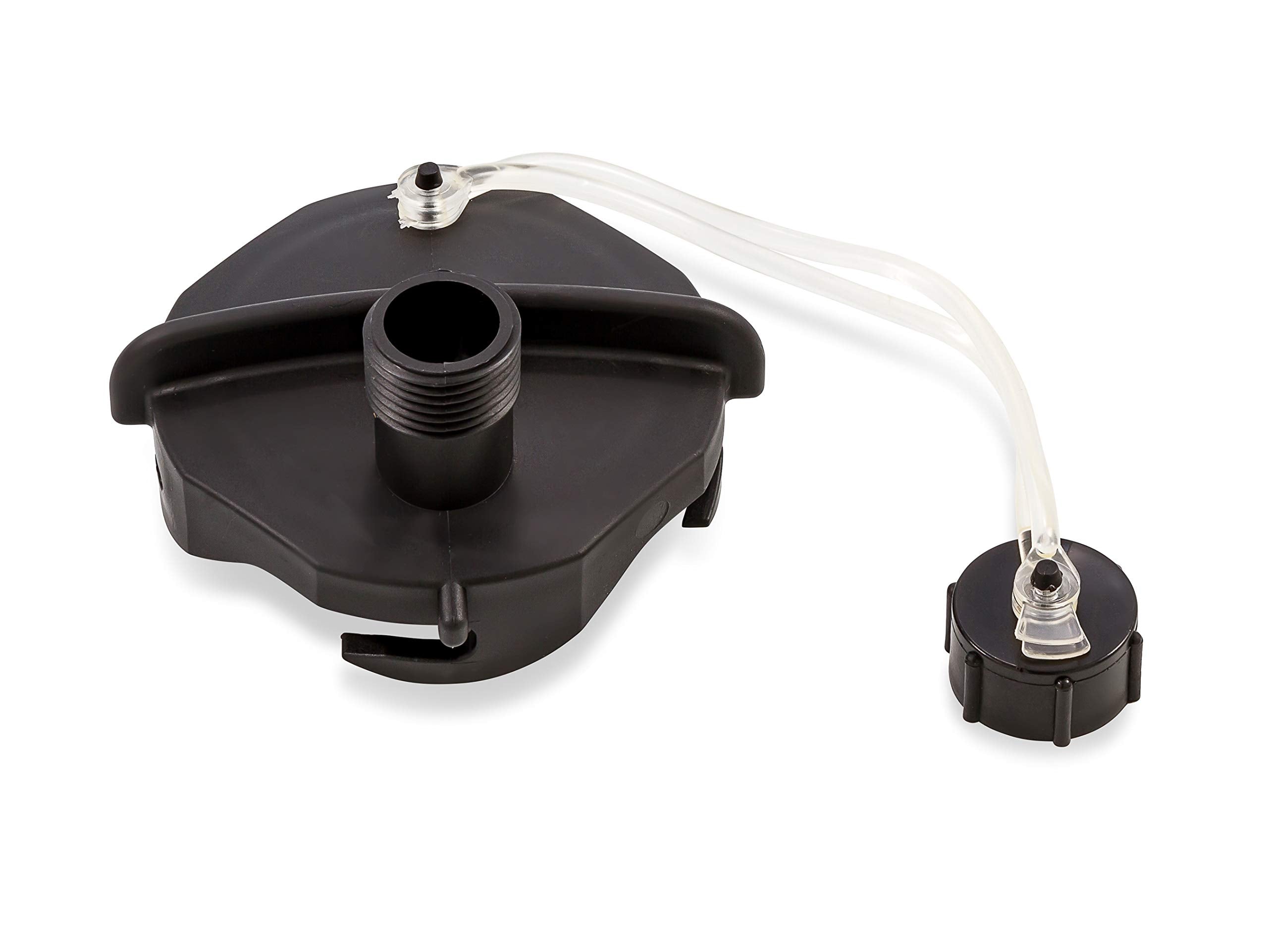 Camco 39463 Sewer Cap With Hose Connect, Black, 3/4''