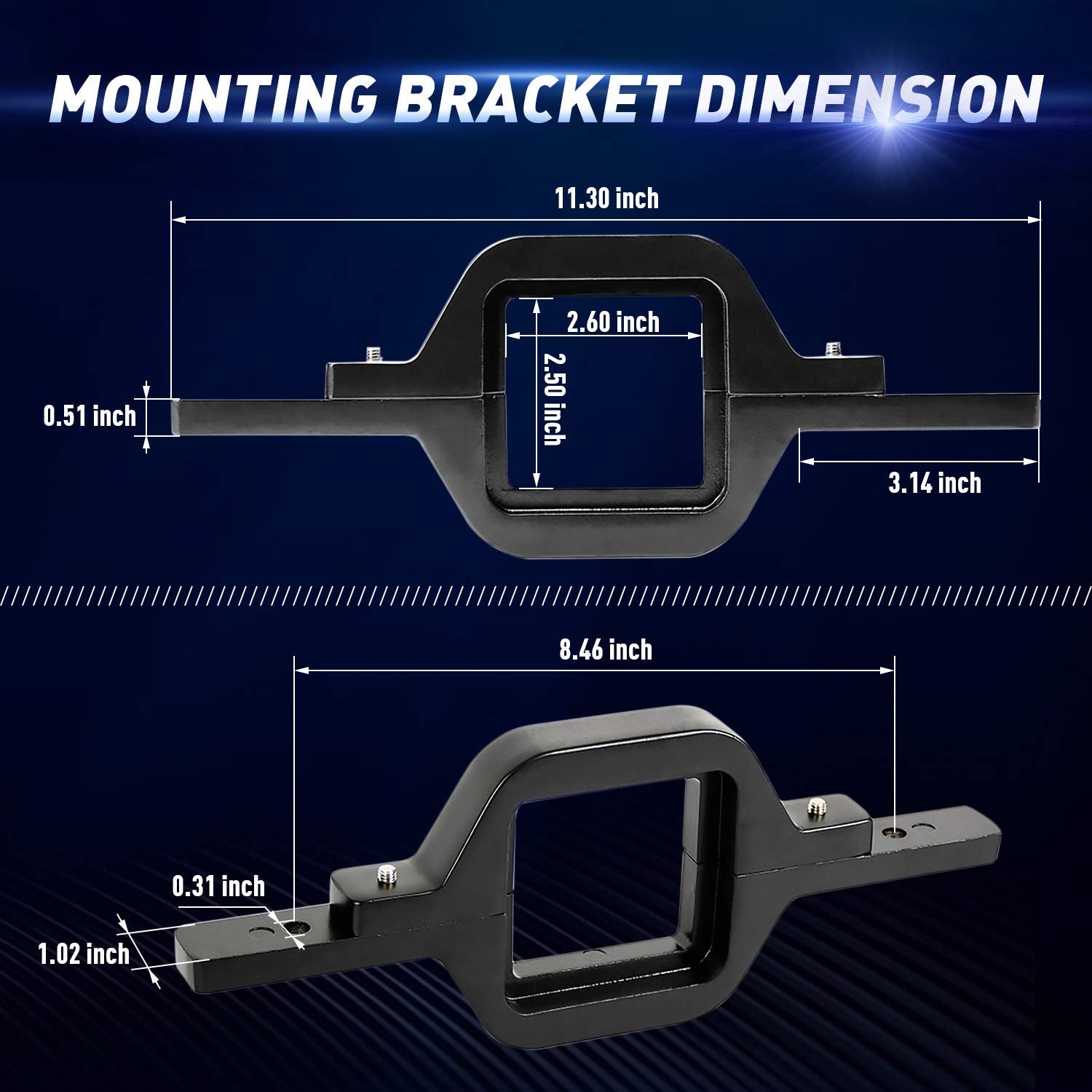 Hitch Led Lights,Ebestauto 4 Inch Led Work Light Pods With 2.5 Inch Towing Hitch Mount Brackets For Truck Trailer Suv Pickup Fit