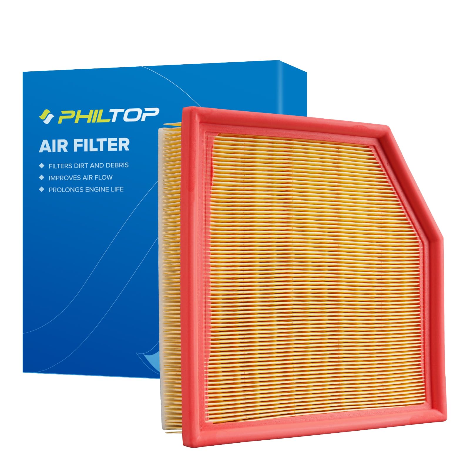 PHILTOP Engine Air Filter CA10996 Replacement for Lexus GS350 3.5L 2013-2020, IS250 2.5L 2014-2015, IS200t 2.0L 2016-2017, IS350