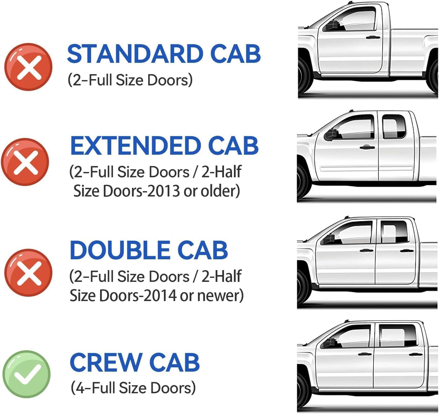 Window Visors Rain Guards For 2019-2025 Dodge Ram 1500 Crew Cab (New Body Style), Out-Channel Window Vent Wind Deflectors Shades