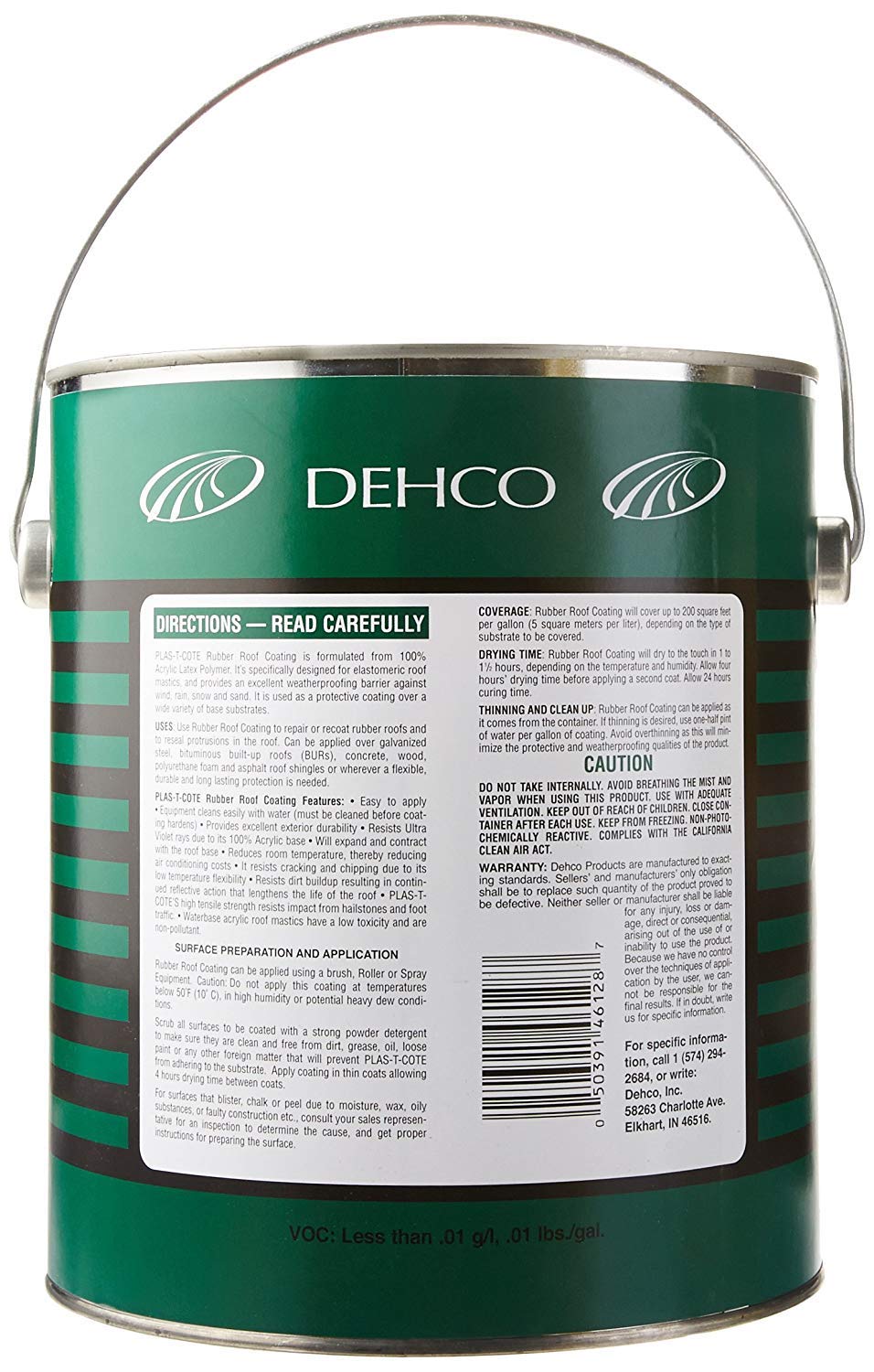 Dehco Heng'S 16-46128-4 Roof Coating Rubber Roof - 1 Gallon