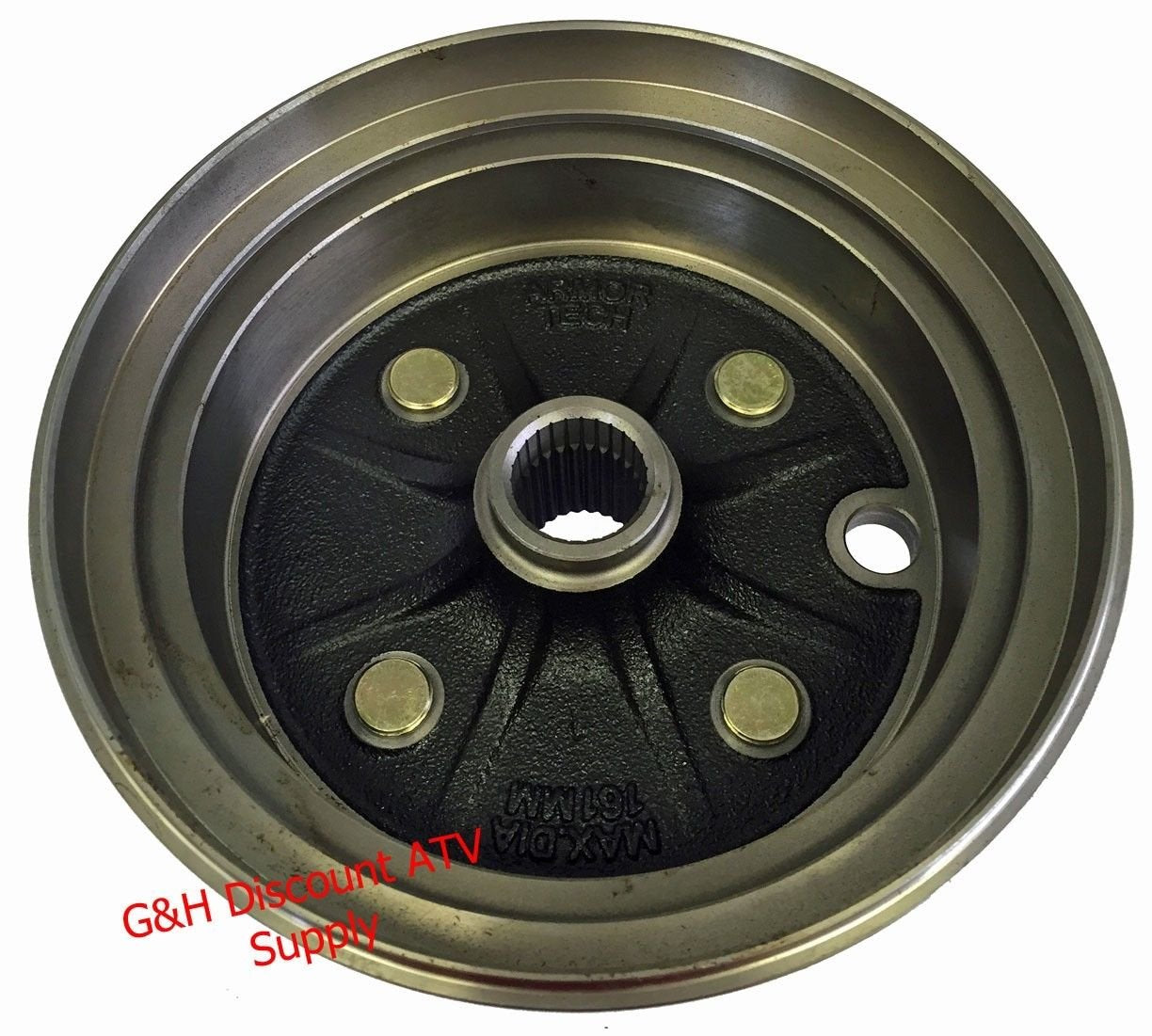 Quality Front Brake Drum Hub For Yamaha Yfm 400 Kodiak & Yfm 350 Big Bear (Replaces Oe 3Hn-25111-02-00)