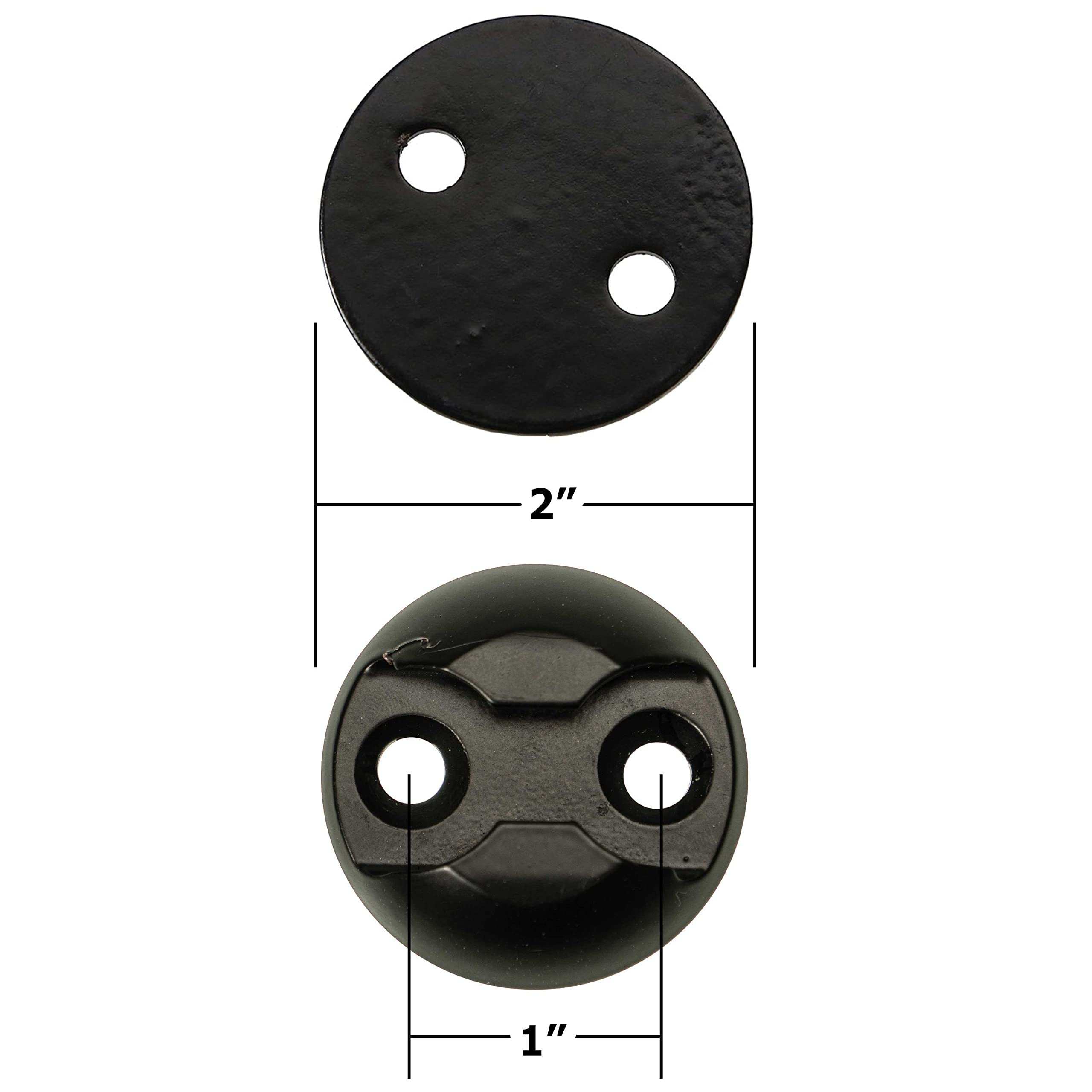 Us Cargo Control L Track Tie Down System, Round Tie-Down Anchor Point Kit With Round Ring For Truck Beds Or Trailers To Tie Down Your Utv, Atv, Motorcycle, Snowmobile, Lawnmower, 22 Piece Kit - Black