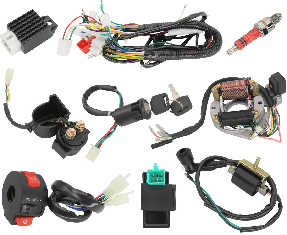 Complete Electrics Stator Coil Cdi Wiring Harness For 4 Stroke Atv Klx 50Cc 70Cc 110Cc 125Cc-Atv Wiring Harness
