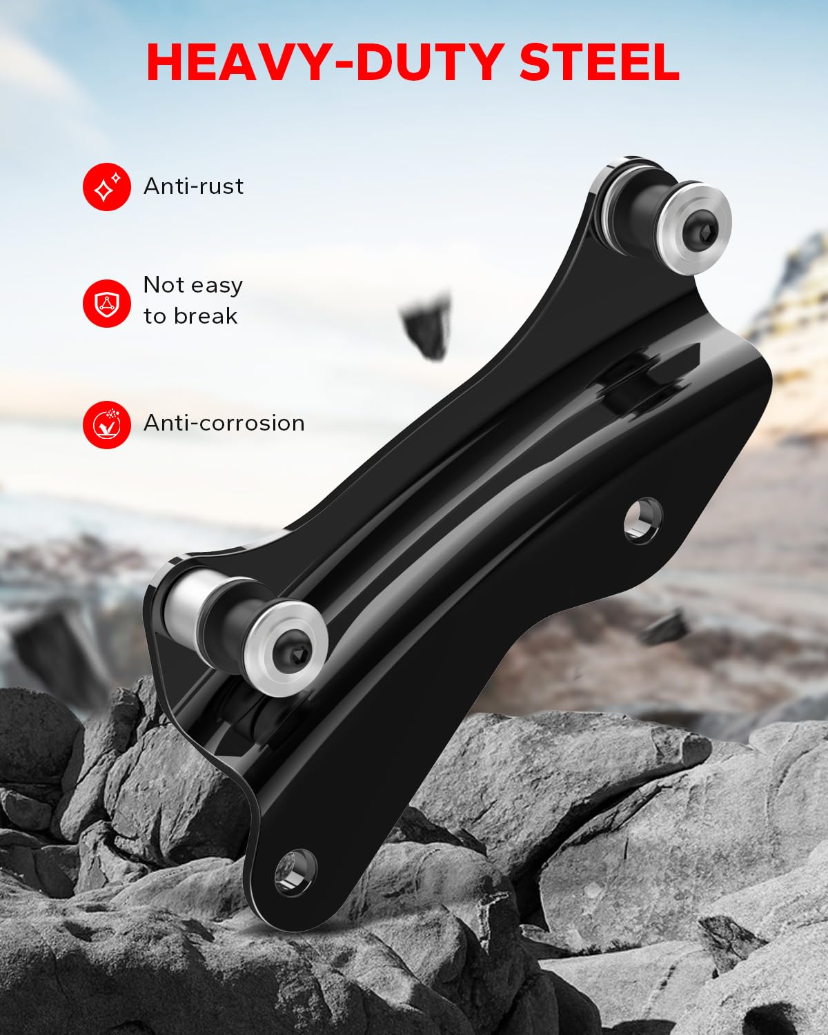 Amazicha Vivid Black 4 Point Docking Hardware Kit Compatible For Harley Davidson Touring Street Glide Electra Glide Road King Road Glide 2014 2015 2016 2017 2018 2019 2020 2021 2022 2023 2024