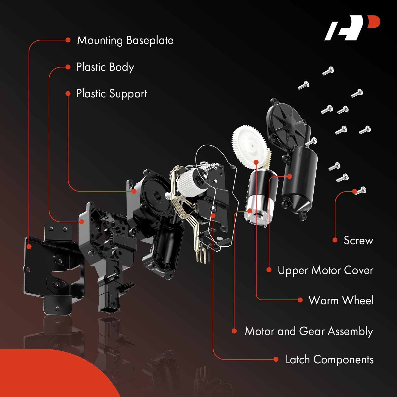 A-Premium 4-Pin Manual Liftgate Tailgate Trunk Latch Lock Actuator Compatible With Buick Cadillac Chevy Gmc Pontiac Saturn Vehicles - Enclave Escalade Srx Suburban Yukon Terrain Torrent, Not For 6-Pin