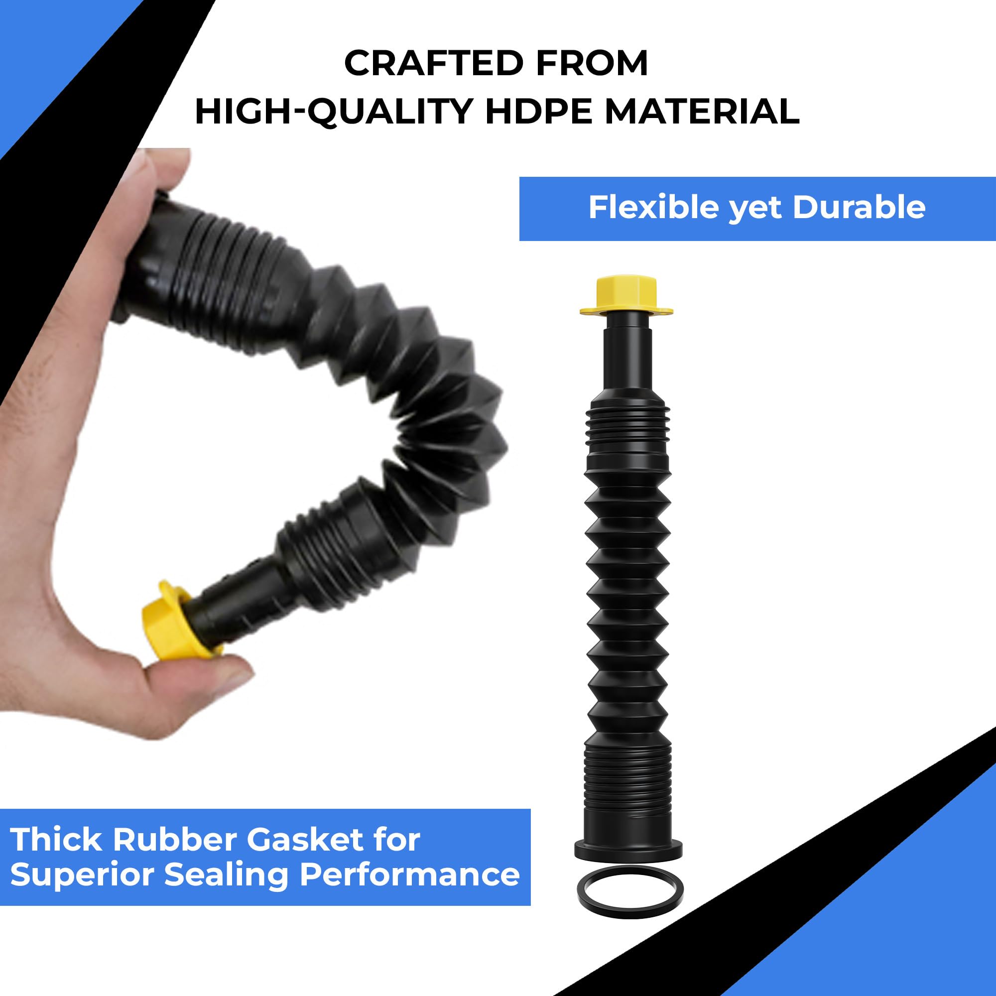 3-Kit Universal Gas Can Spout Replacement No Spill, Gas Can Nozzle Spout, Gas Can Caps, Replacement Gas Can Spout, Gas Spout Rep