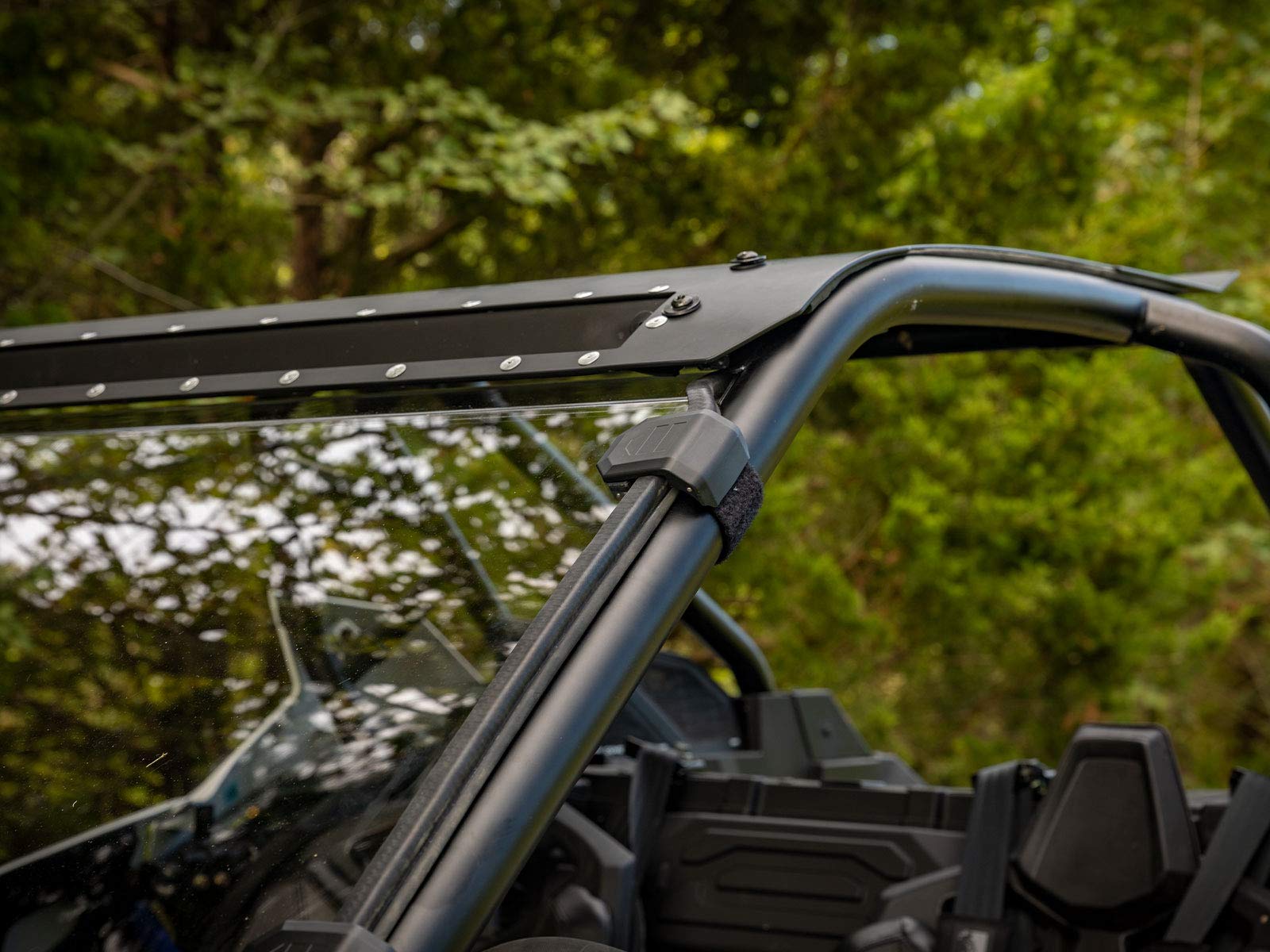 SuperATV Heavy Duty Scratch Resistant Full Windshield for 2020+ Polaris RZR PRO XP / PRO XP 4 | 1/4'' Thick Polycarbonate 250X S