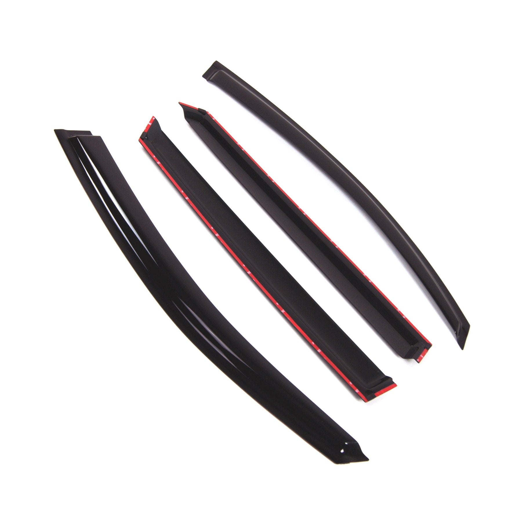 Tuningpros Outside Mount Window Vent Visors Rain Guards Compatible With Subaru Legacy Hatchback 2015-2016 | Side Window Wind Def