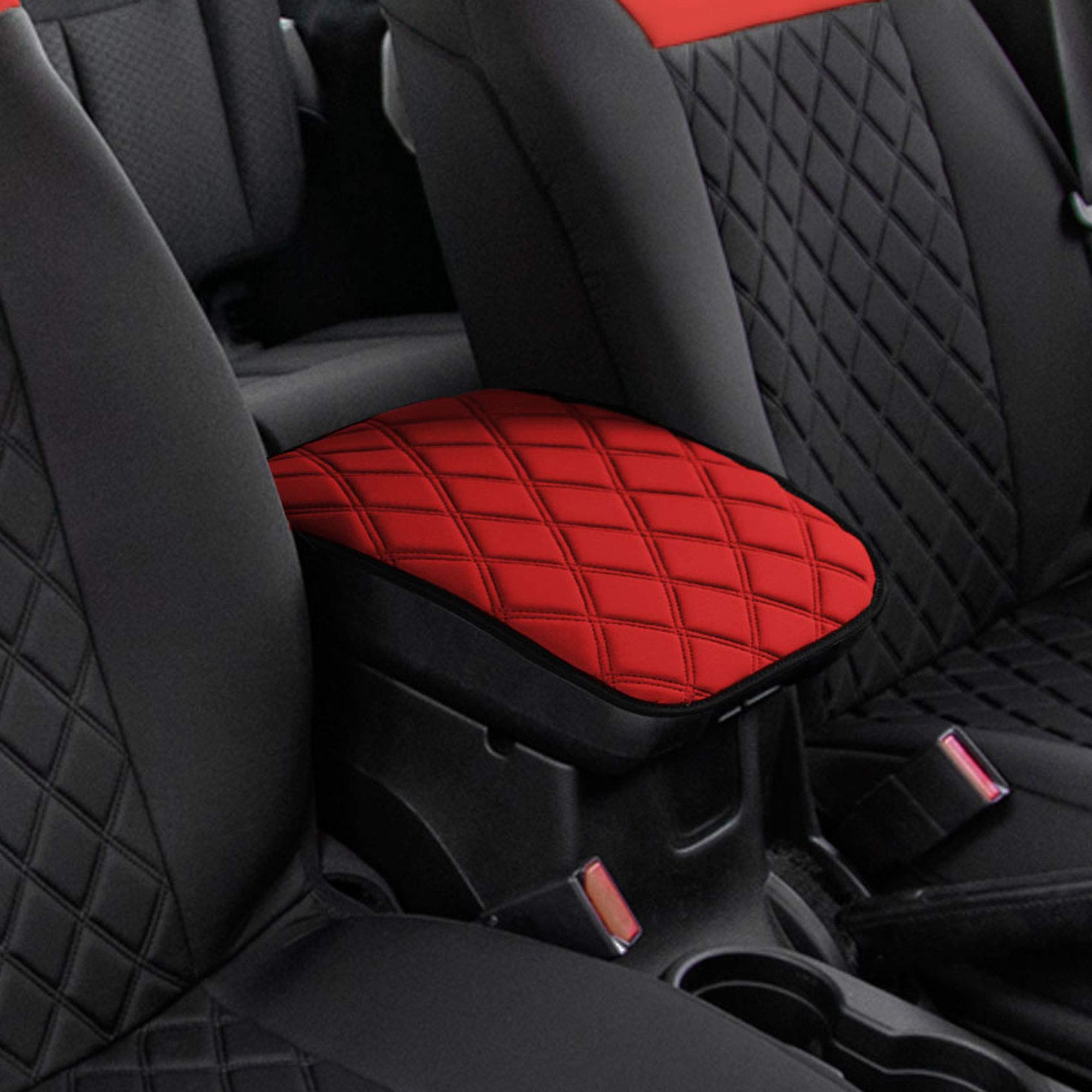 FH Group Diamond Pattern Neosupreme Center Console Pad Water-Resistant Seat Box Cover Protector fits Most Cars, SUVs, and Trucks